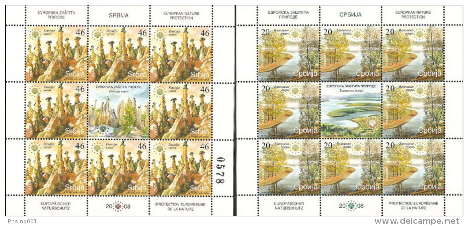 Serbia 2008 European Nature Protection, Mini Sheet, MNH - Serbia