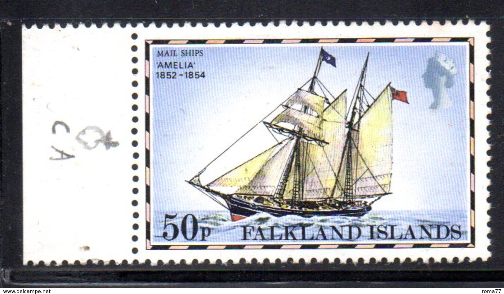 T1579 - FALKLAND 1977 , 50 P. Yvert N. 266  ***  INGIALLIMENTI - Falkland