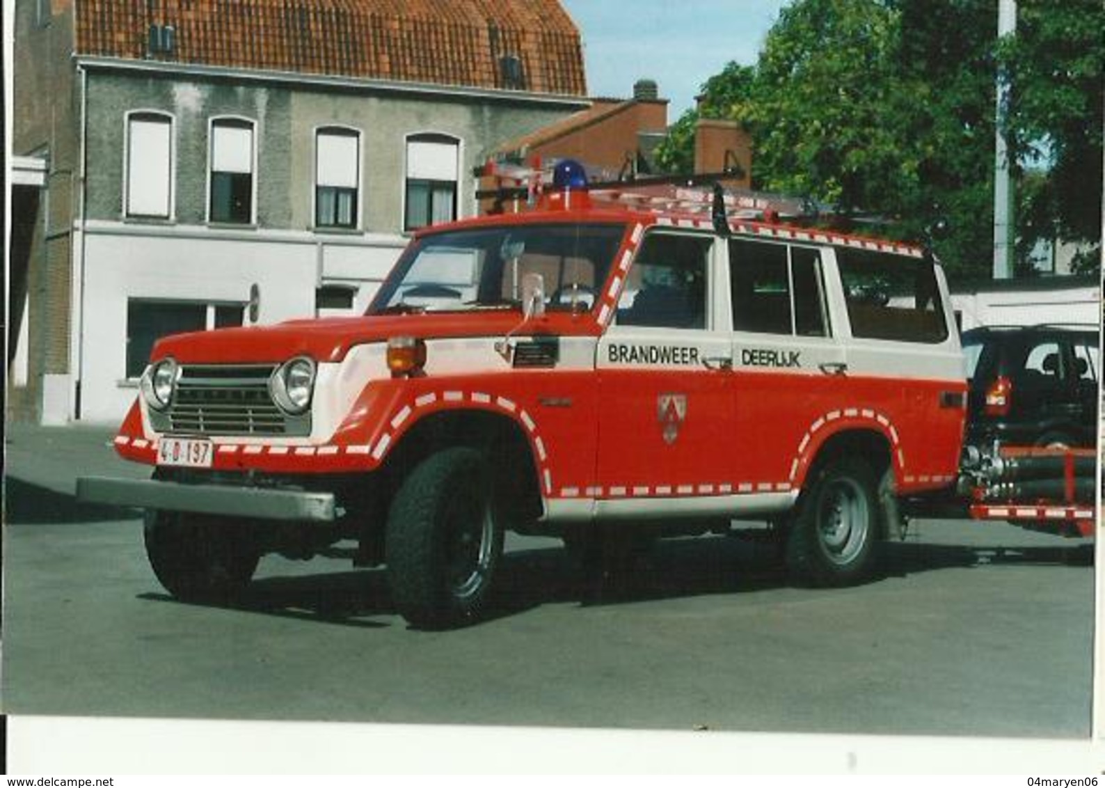 **1 X   FOTO   **  -BRANDWEERWAGEN(nr. 2 )   .- Brandweer  ""DEERLIJK "". - Deerlijk