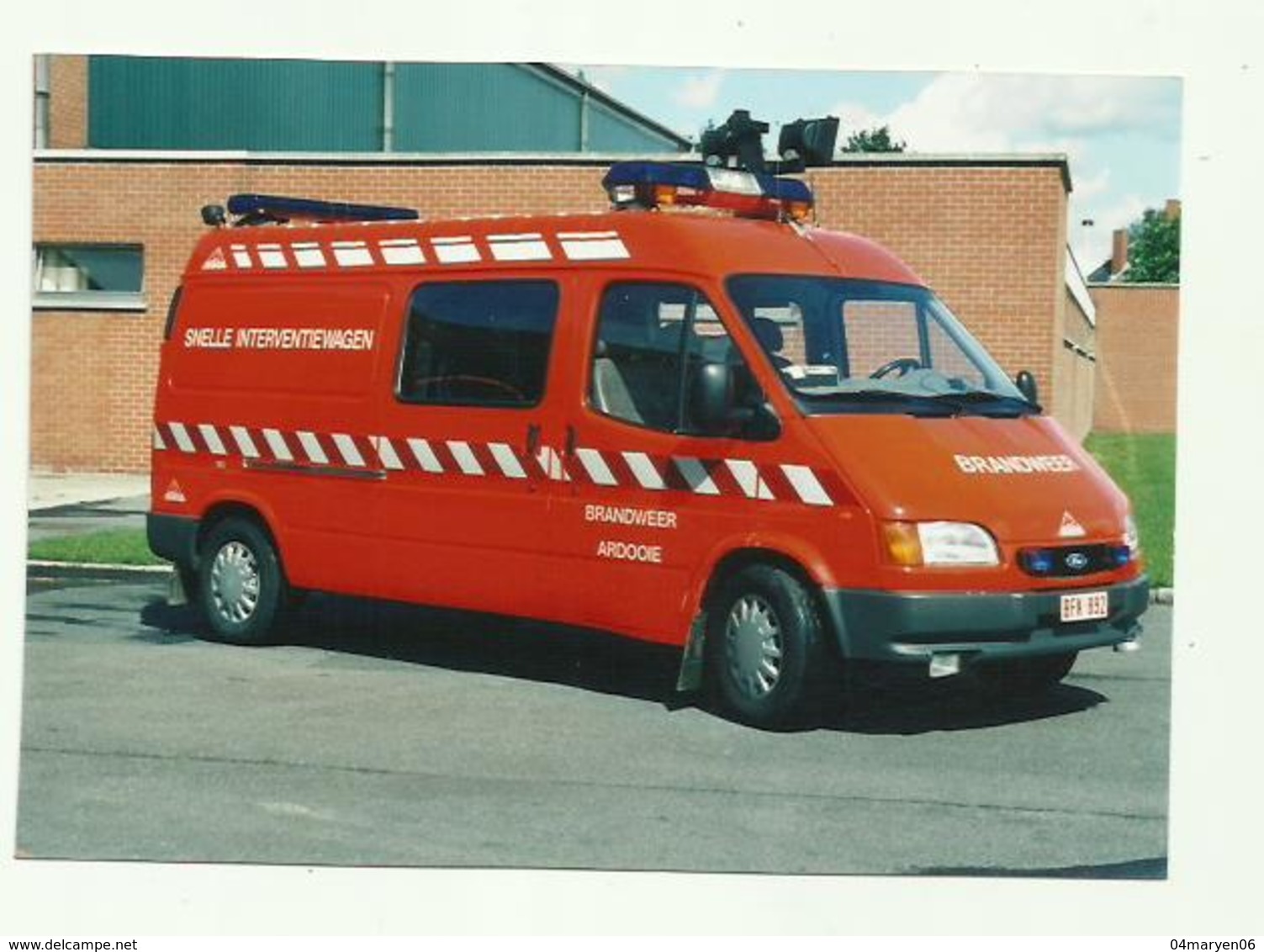 **1 X   FOTO   **  -BRANDWEERWAGEN   .- Brandweer  ""ARDOOIE "". - Ardooie