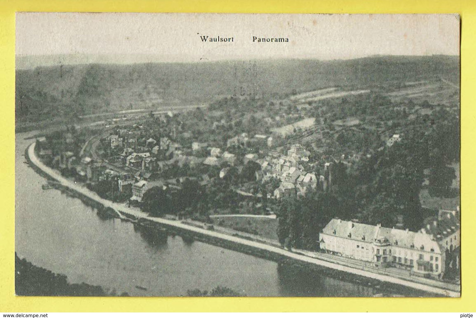 * Waulsort (Hastière - Namur - La Wallonie) * (édit S.D.) Panorama, Vue Générale, Quai, Canal, Rare, Old - Hastière