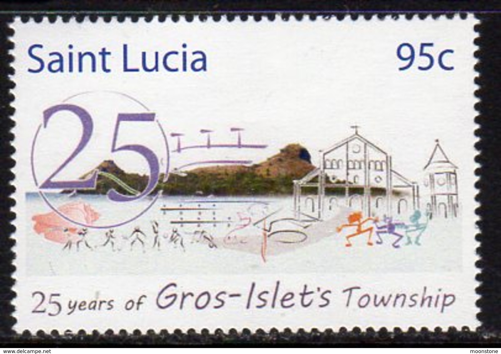 St. Lucia 2010 25th Anniversary Of Gros Islet's Township, MNH (SG 1398) - St.Lucia (1979-...)