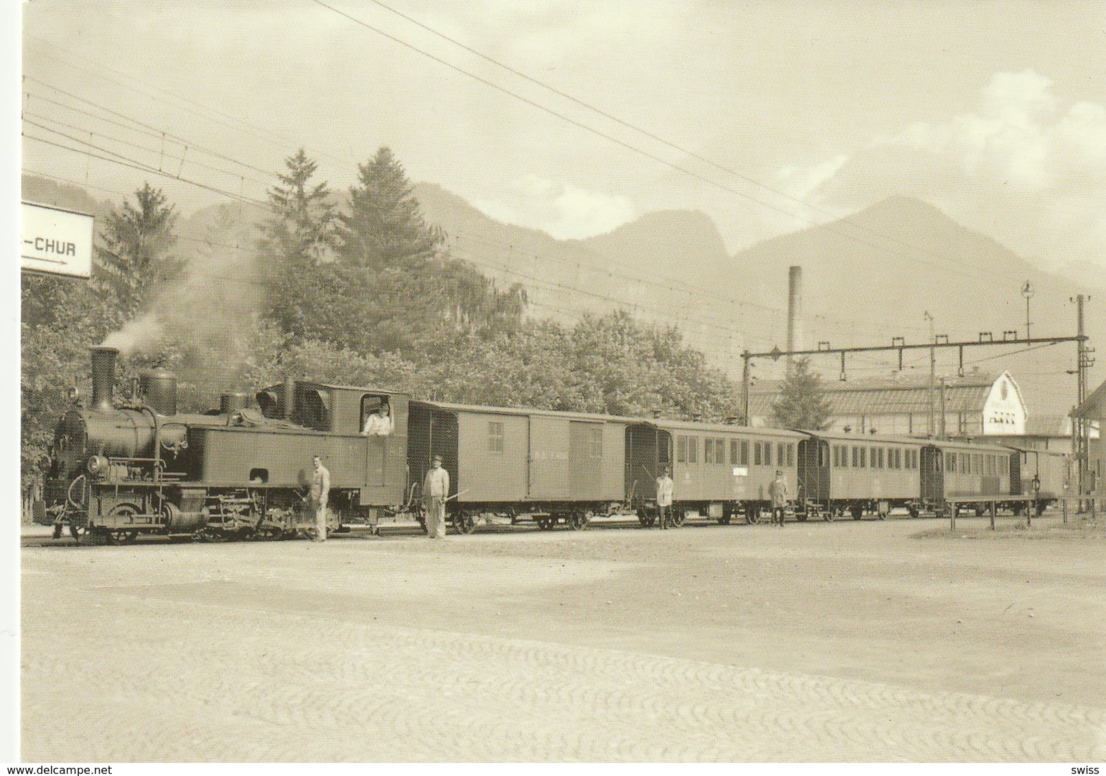 BAHNHOF  LANDQUART  TRAIN  REPRODUKTION - Landquart