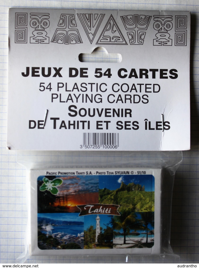 Jeu 54 Cartes à Jouer Souvenir De Tahiti Et Ses îles Polynésie Française Neuf Pacific Promotion Photo Teva Sylvain - 54 Cartes