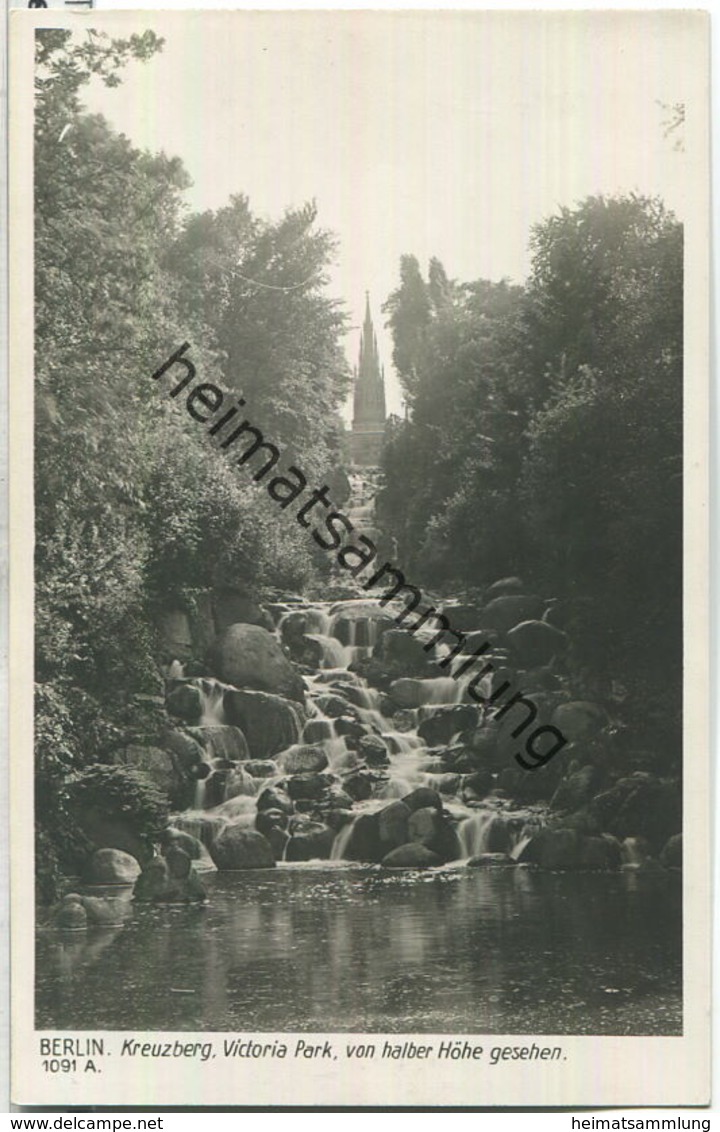Berlin-Kreuzberg - Victoria-Park - Wasserfall - Verlag Ludwig Walter Berlin - Kreuzberg