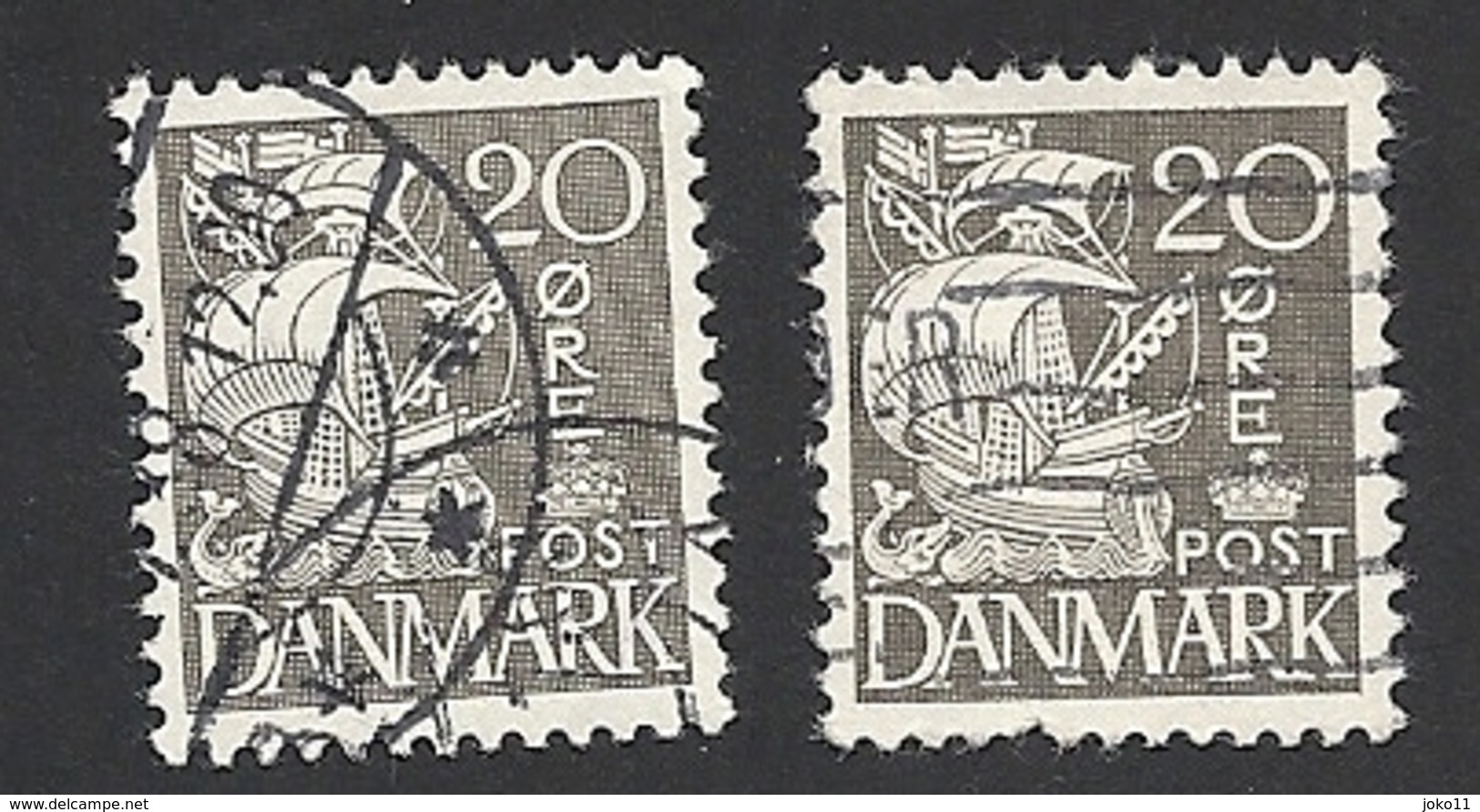 Dänemark 1933, Mi.-Nr. 203, Type I + II, Gestempelt - Gebraucht