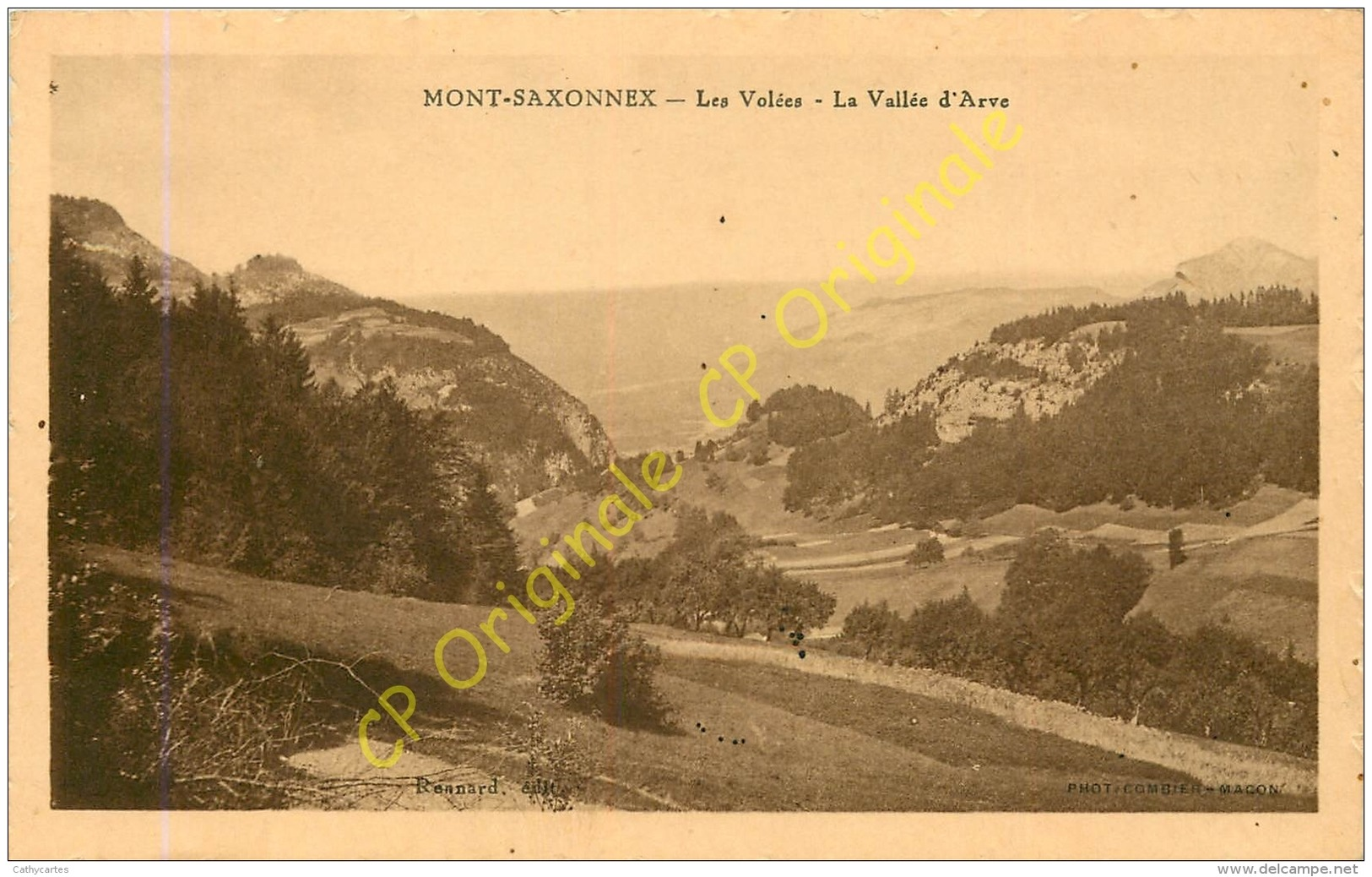 74.  MONT SAXONNEX .  Les Volées . La Vallée D'Arve . - Autres & Non Classés