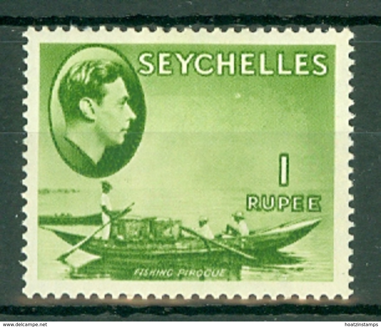 Seychelles: 1938/49   KGVI    SG146     1R   Yellow-green    MH - Seychelles (...-1976)