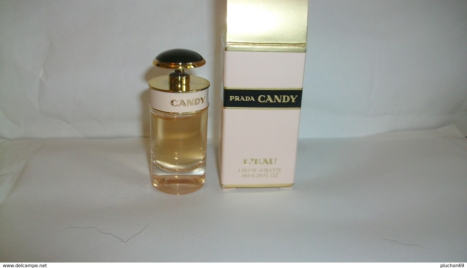 Miniature Prada " Candy L'Eau  "  Eau De Toilette  7 Ml - Miniatures Femmes (avec Boite)