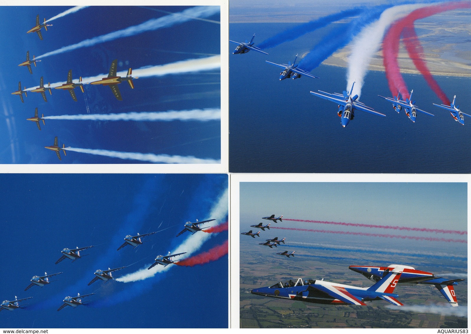 LOT DE 9 CARTES POSTALES 50eme ANNIVERSAIRE DE LA PATROUILLE DE FRANCE (1953-2003) - 1946-....: Modern Era