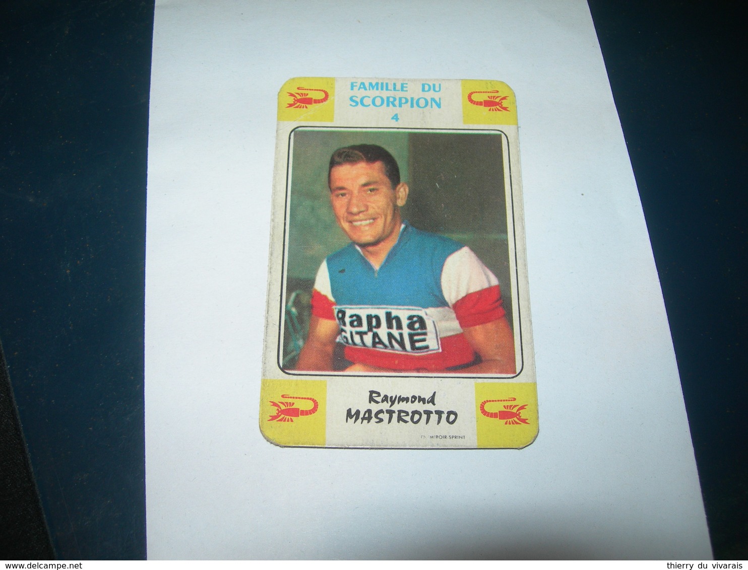 Carte Jeu Des 7 Familles - Cyclisme - Miroir-Sprint   RAYMOND MASTROTTO - Ciclismo