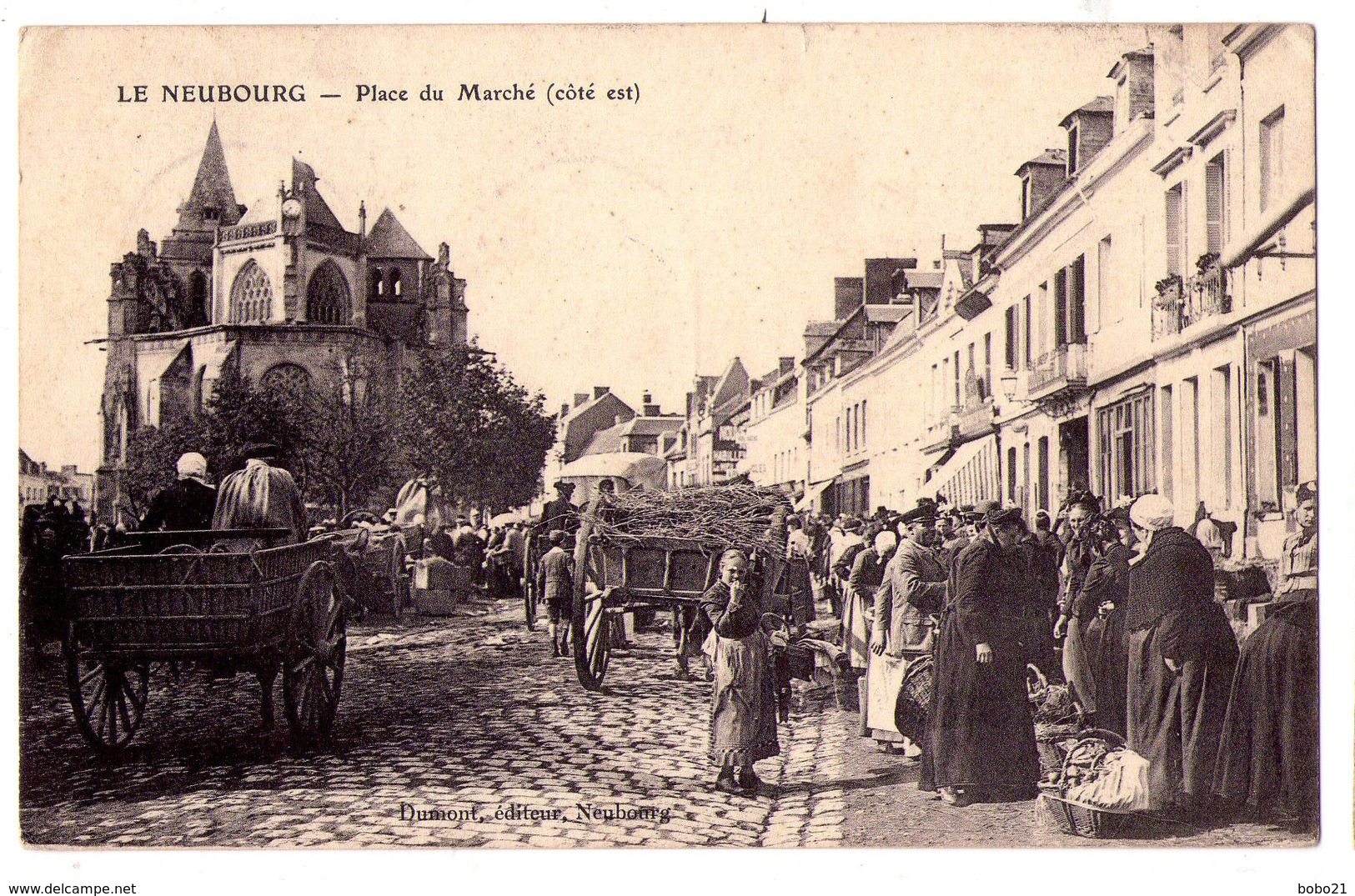 3012 - Le Neubourg ( 27 ) - Place Du Marché ( Coté Ouest ) - Dumont édit. - - Le Neubourg