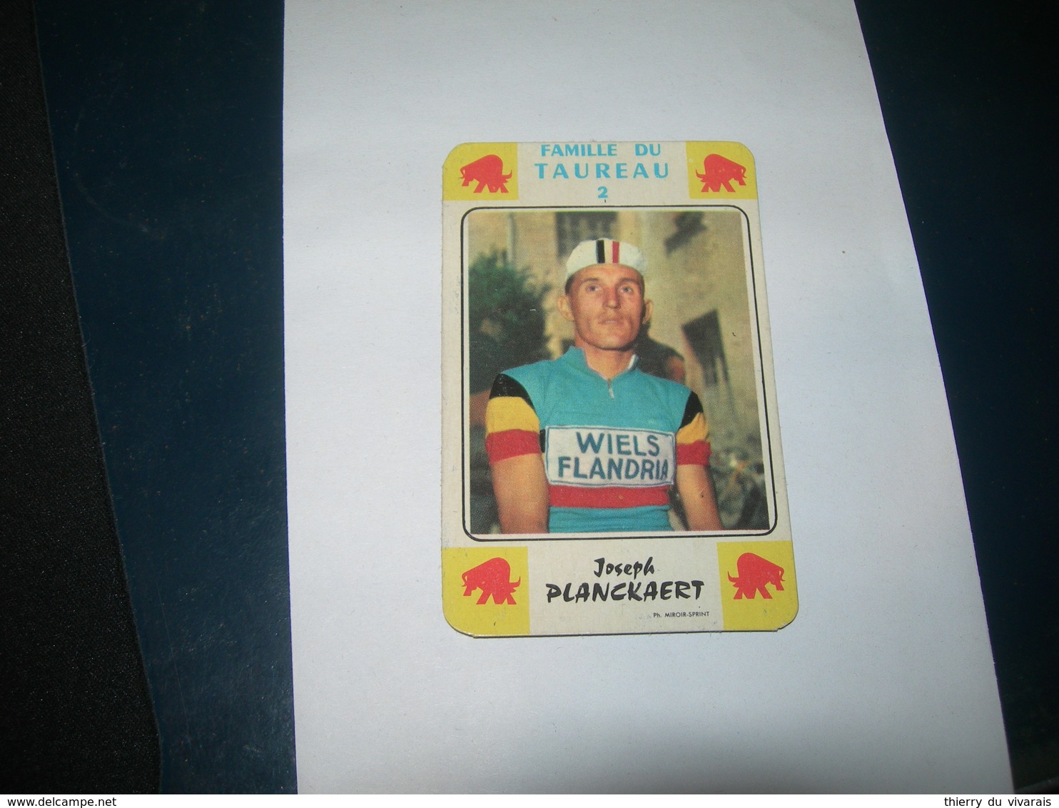 Carte Jeu Des 7 Familles - Cyclisme - Miroir-Sprint  JOSHEP  PLANCKAERT - Ciclismo