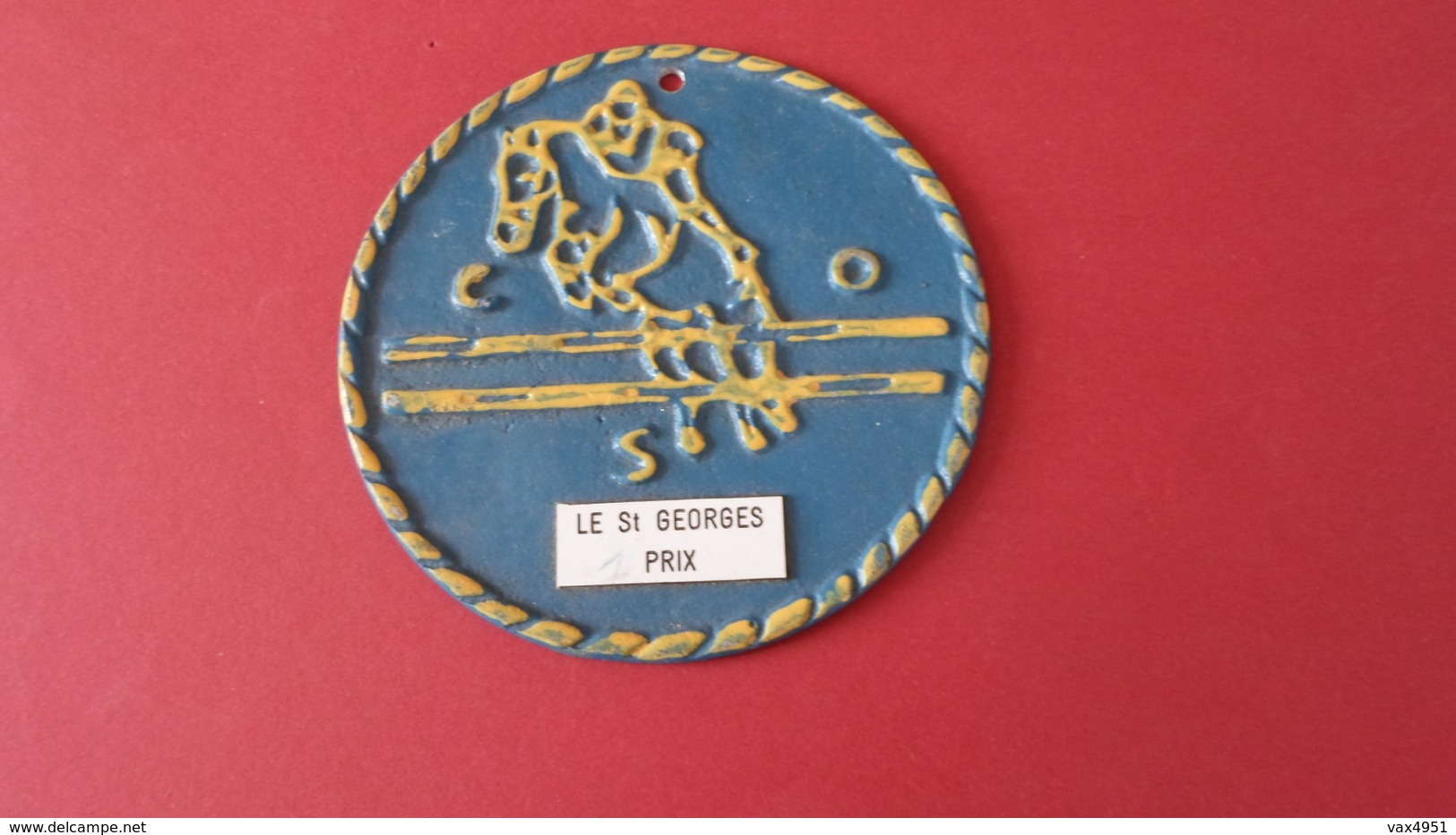 EQUITATION PLAQUE  1 ER PRIX  LE SAINT GEORGES  07/02 /1998 ****   A  SAISIR ***** - Reiten