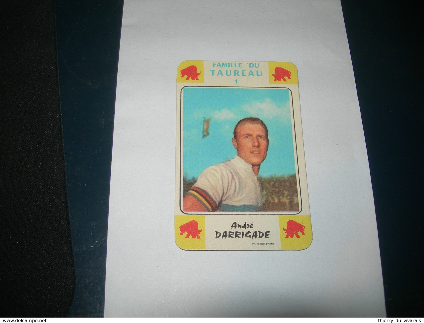 Carte Jeu Des 7 Familles - Cyclisme - Miroir-Sprint  ANDRÉ    DARRIGADE - Cyclisme