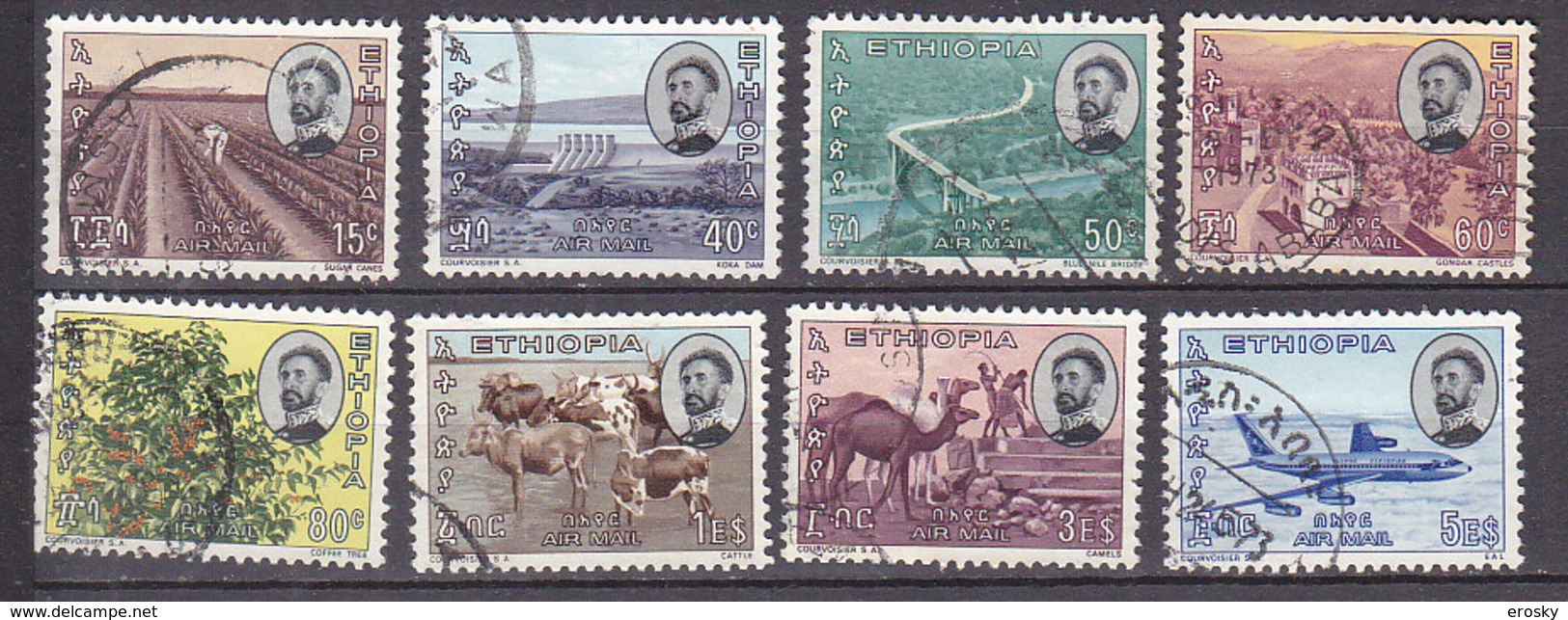 A1103 - ETHIOPIE ETHIOPIA AERIENNE Yv N°86/93 - Ethiopie