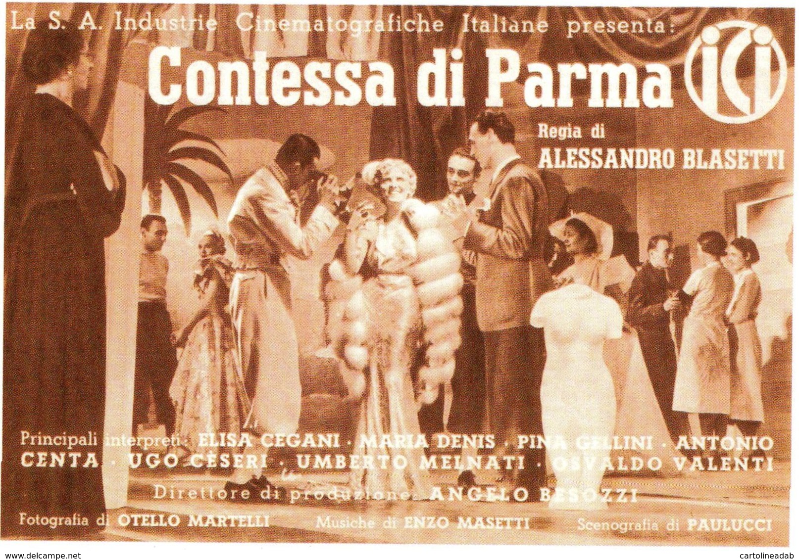 [DC7858] CPM - CONTESSA DI PARMA - GIRATO A TORINO - GIULIO BOLAFFI EDITORE - Non Viaggiata - Altri & Non Classificati