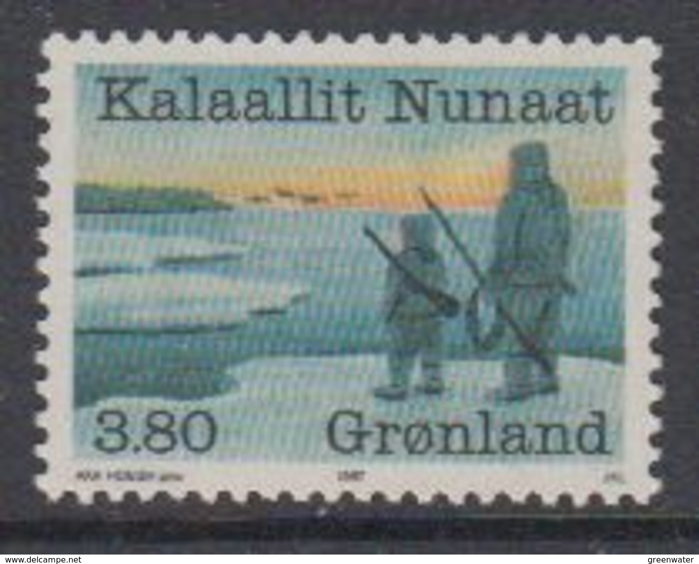 Greenland 1987 Tierfänger 1v ** Mnh (41074) - Ongebruikt