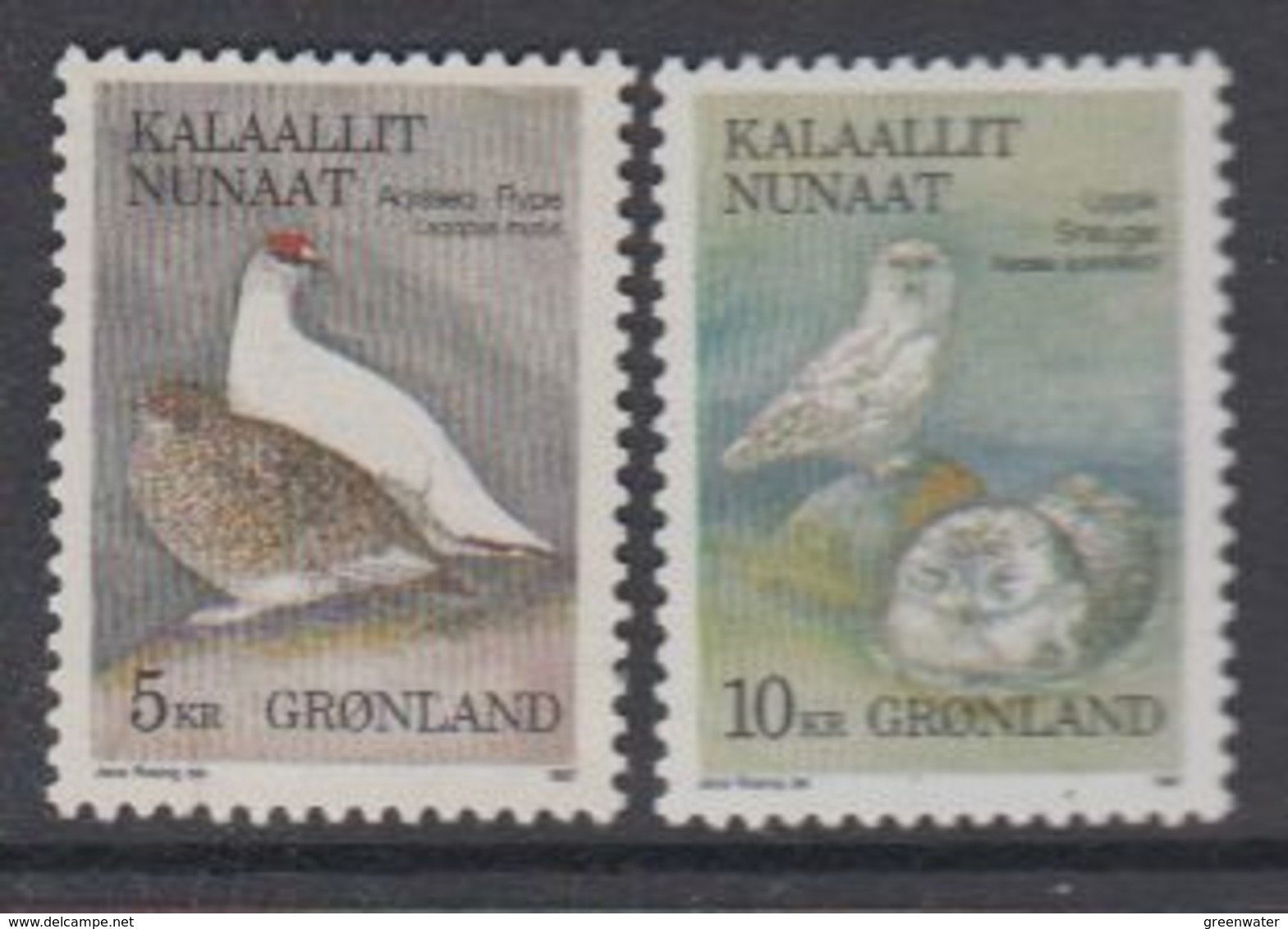 Greenland 1987 Birds  2v ** Mnh (41074A) - Ongebruikt