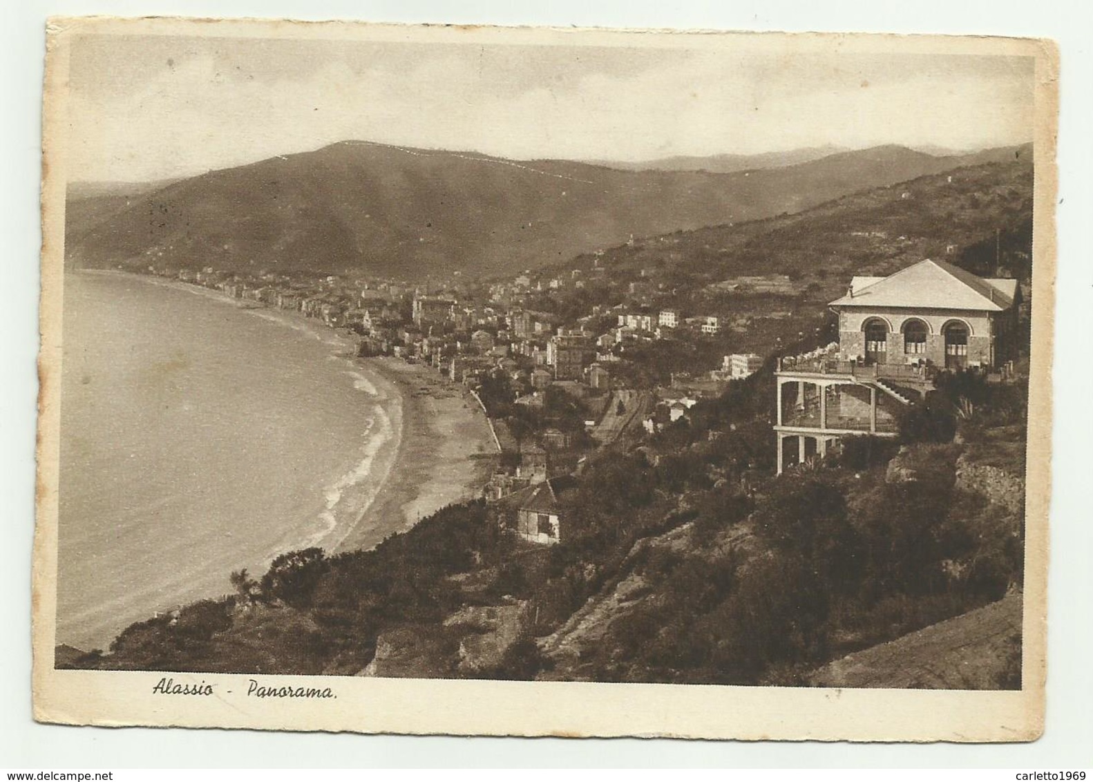 ALASSIO - PANORAMA 1937 VIAGGIATA FG - Savona