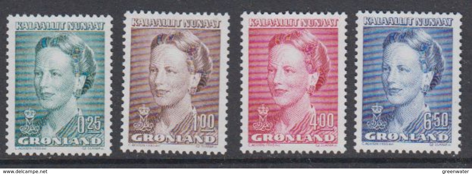 Greenland 1990 Definitives / Queen Margrethe 4v  ** Mnh  (41074G) - Ongebruikt