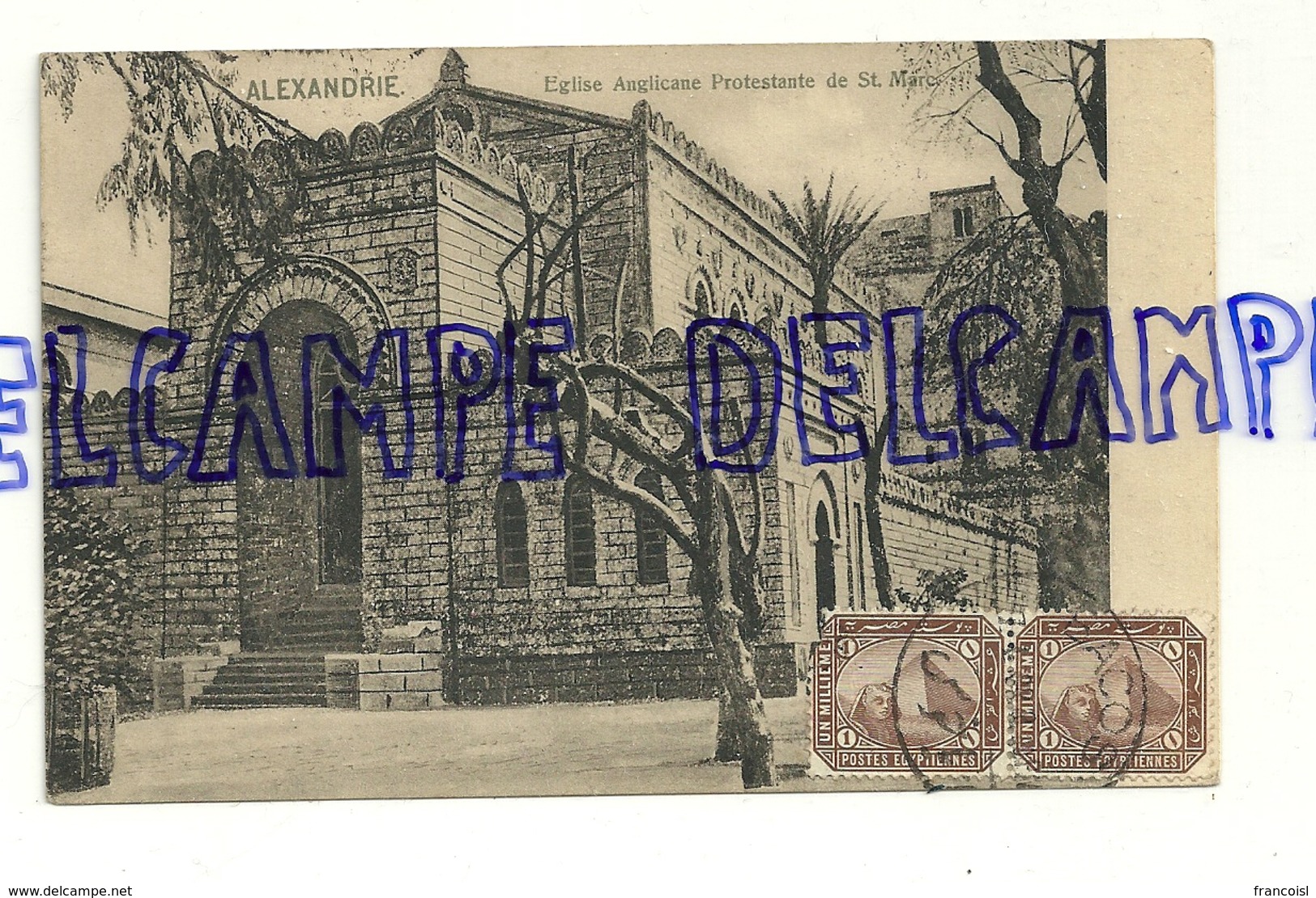 Egypte. Alexandrie. Eglise Anglicane Protestante De St Marc. 1909 - Alexandrie