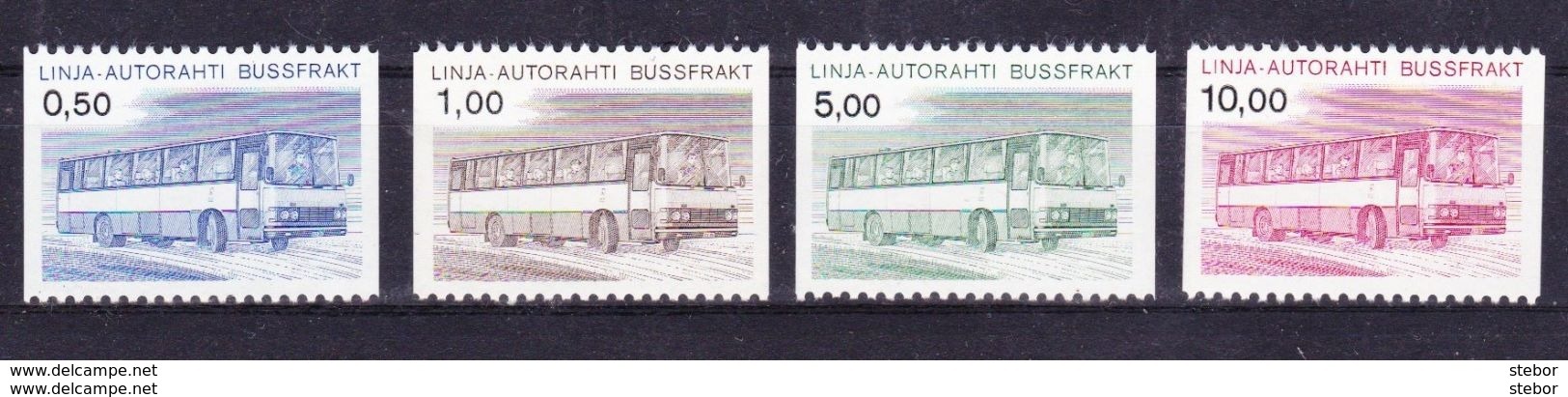 Finland, Postzegels Voor Autobuspost 1981 Nr 14/17 **, Zeer Mooi Lot Krt 3559 - Colis Par Autobus