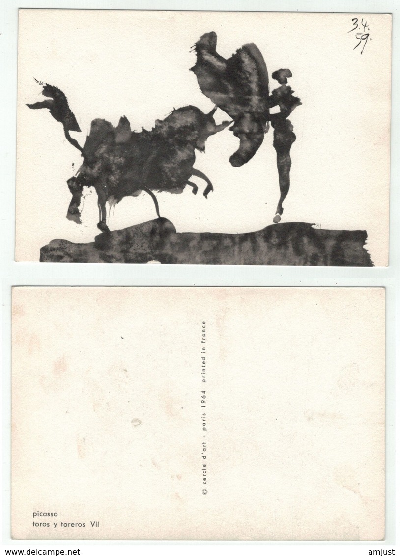 Arts // Peinture // Carte De Picasso Datant De 1964 En Reproduction - Peintures & Tableaux