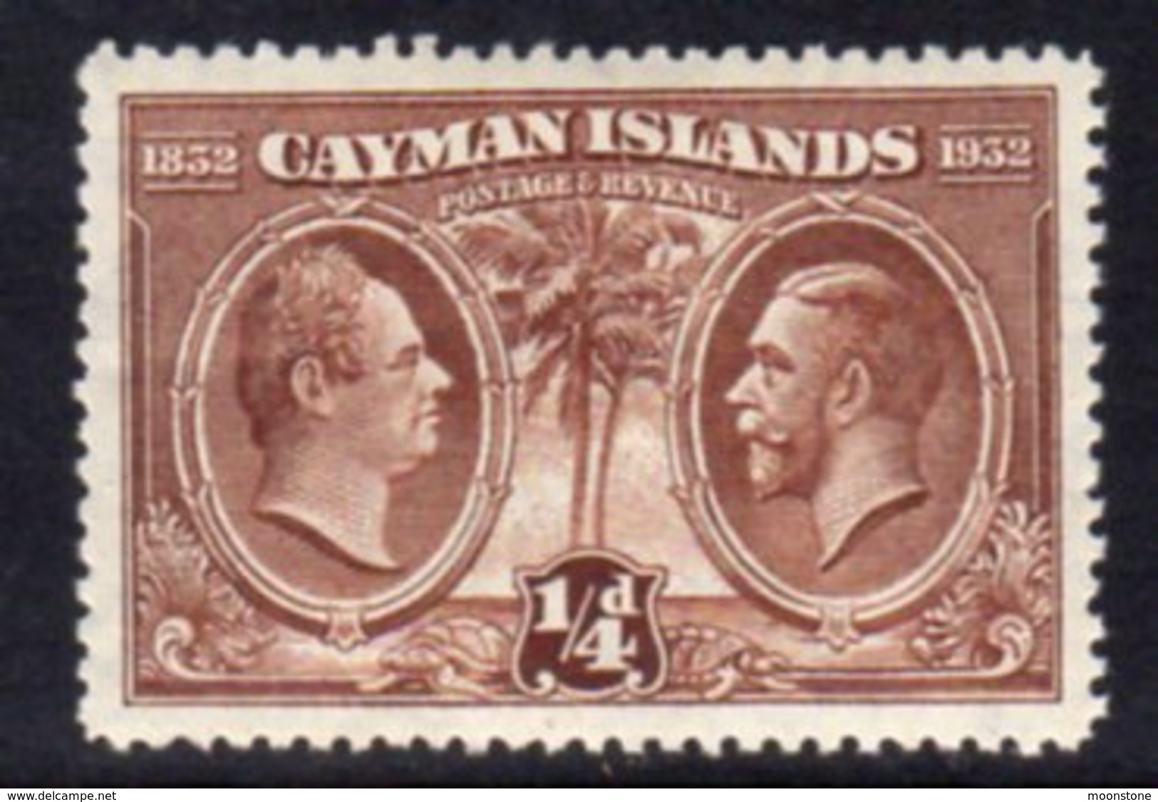 Cayman Islands GV 1932 Centenary Of Assembly ¼d Value, Hinged Mint, SG 84 - Cayman Islands