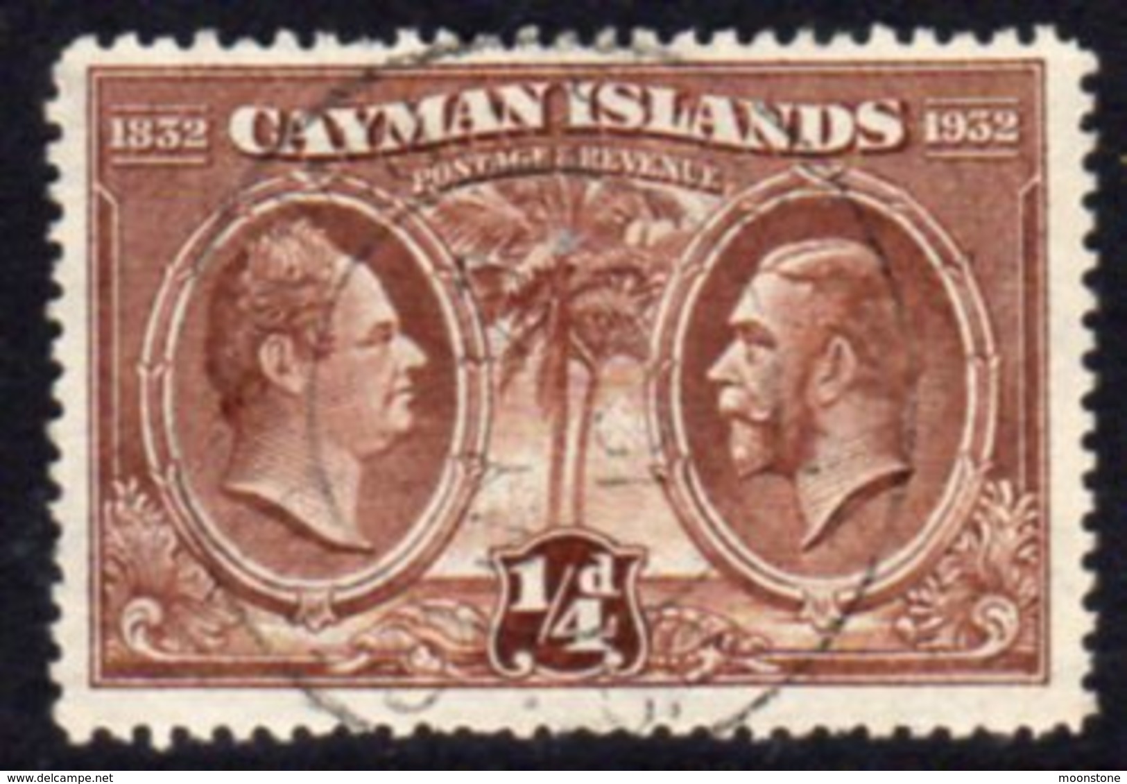 Cayman Islands GV 1932 Centenary Of Assembly ¼d Value, Used, SG 84 - Cayman Islands