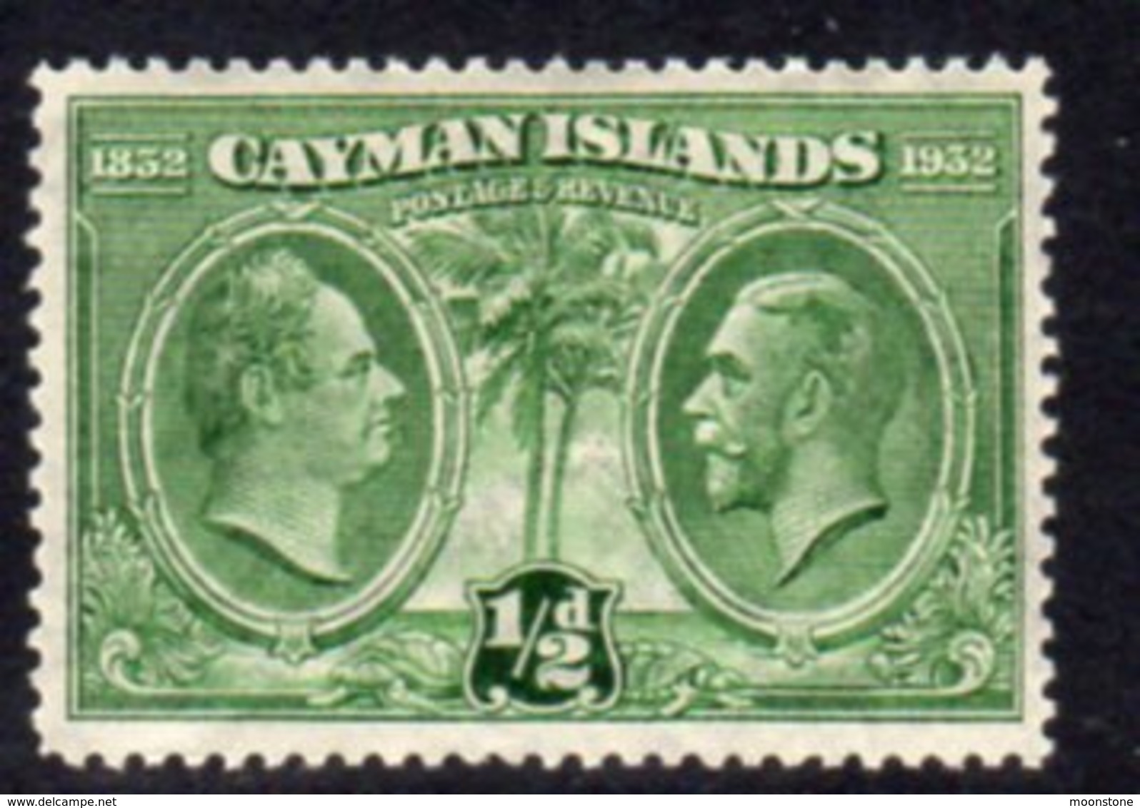 Cayman Islands GV 1932 Centenary Of Assembly ½d Value, Hinged Mint, SG 85 - Cayman Islands