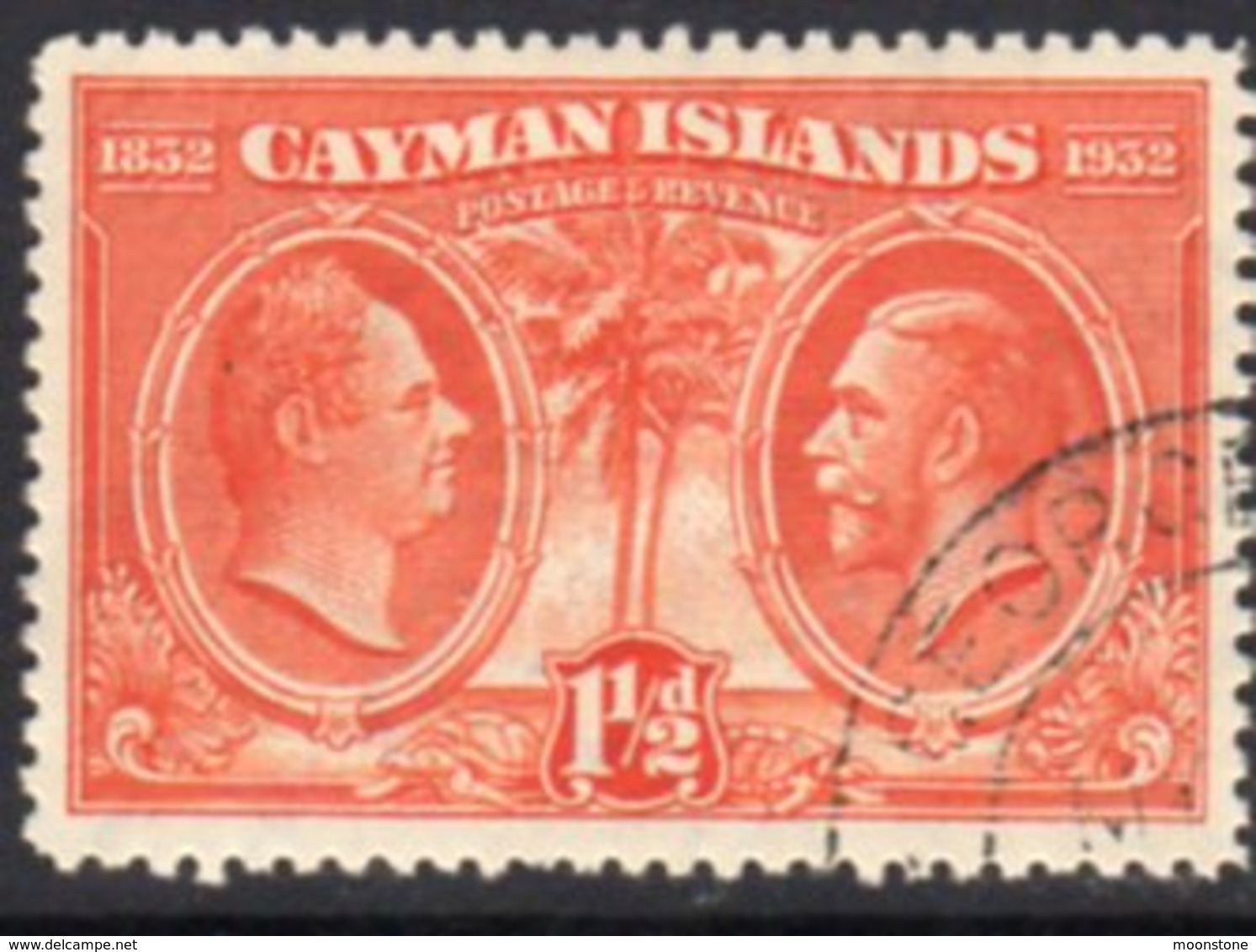 Cayman Islands GV 1932 Centenary Of Assembly 1½d Value, Used, SG 87 - Cayman Islands