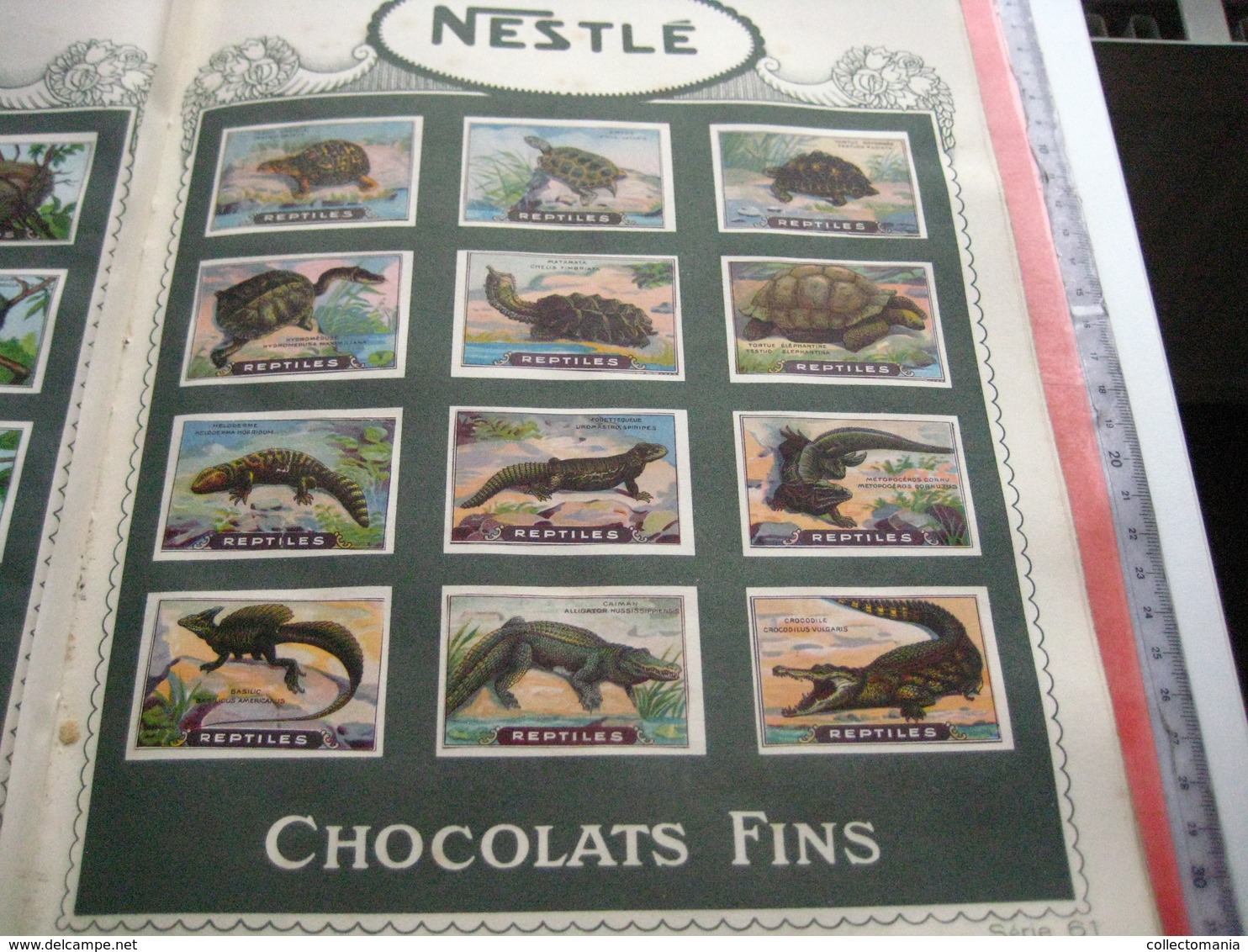 full set 1440 cards, complete sets of 12 excellent chromos, original album - NESTLE butterflies, dogs, horses VG c1926