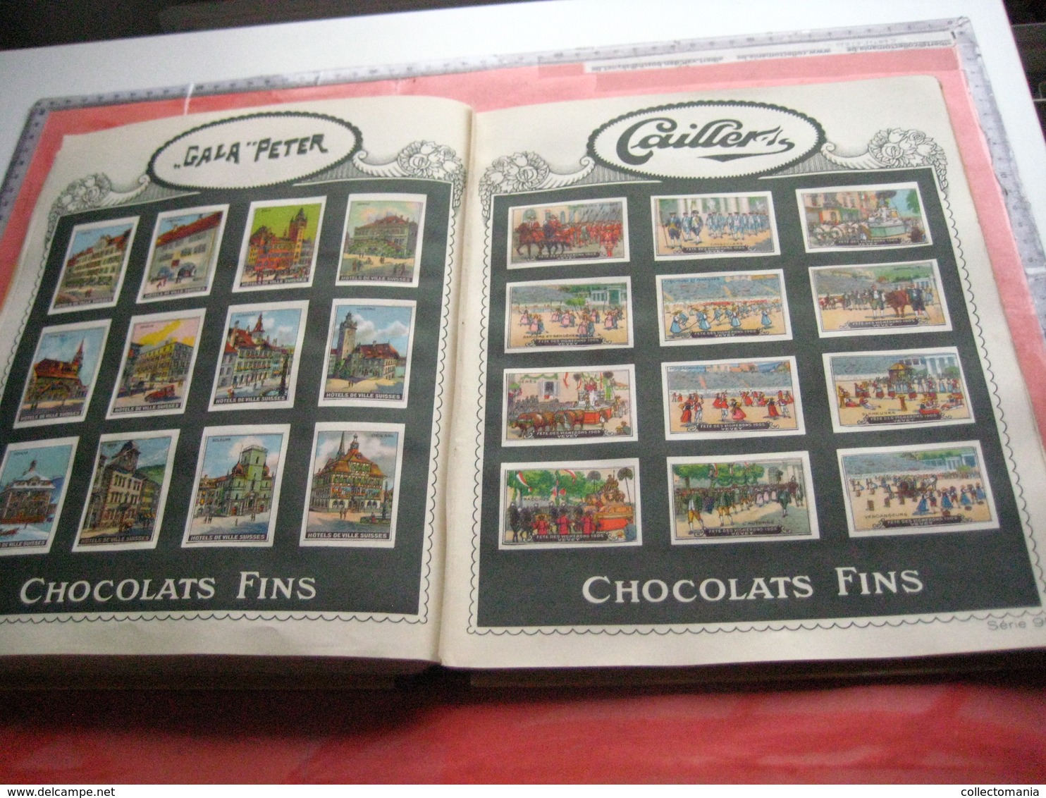 full set 1440 cards, complete sets of 12 excellent chromos, original album - NESTLE butterflies, dogs, horses VG c1926