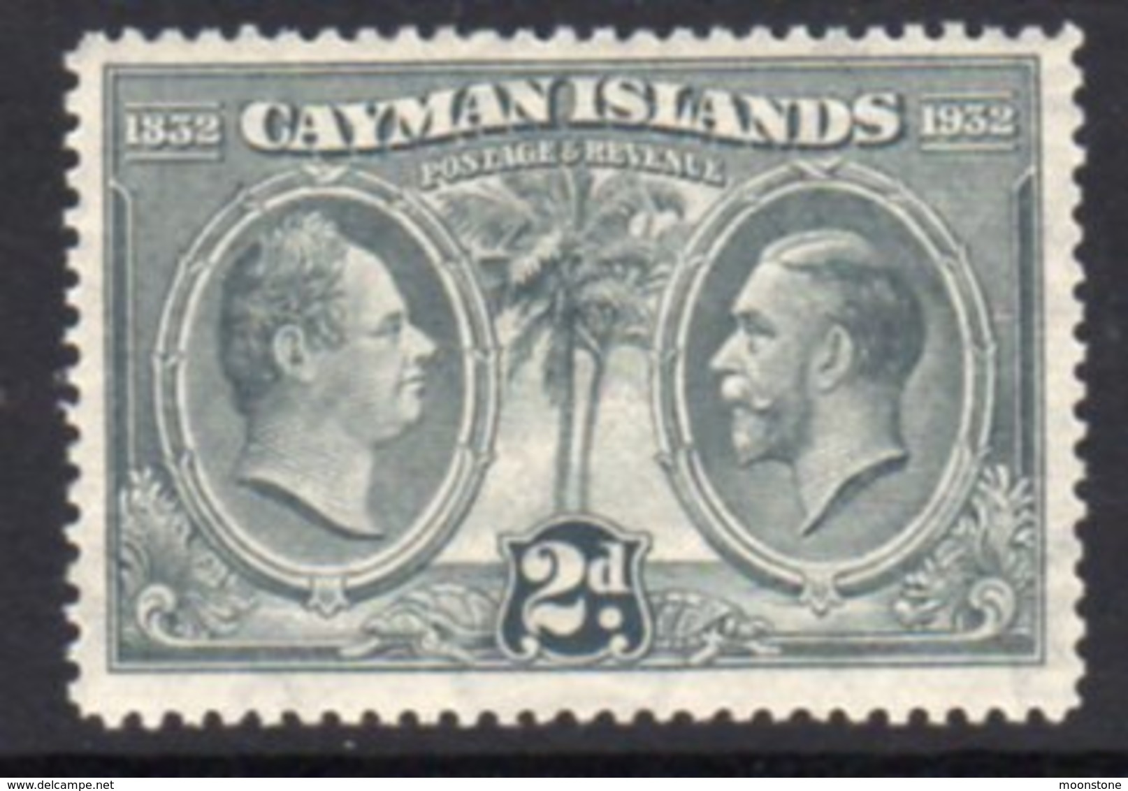 Cayman Islands GV 1932 Centenary Of Assembly 2d Value, Hinged Mint, SG 88 - Cayman Islands