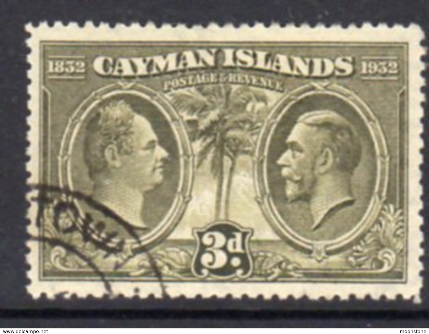 Cayman Islands GV 1932 Centenary Of Assembly 3d Value, Used, SG 90 - Cayman Islands