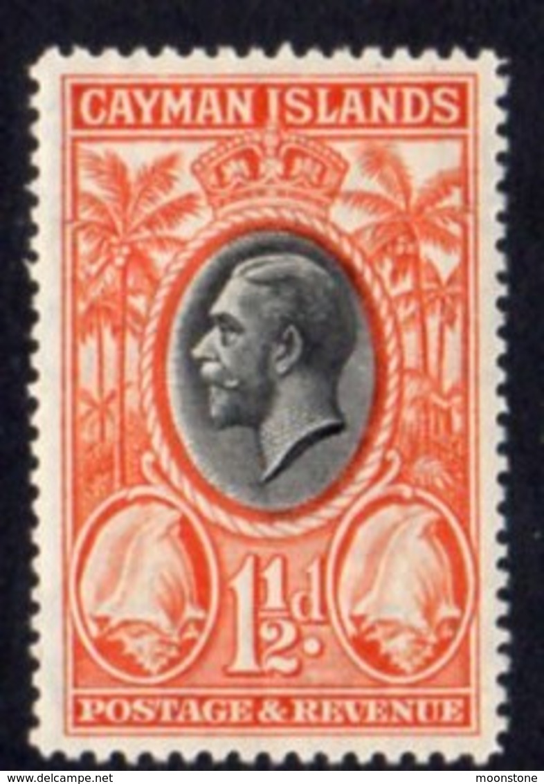 Cayman Islands GV 1935 1½d Value, Conch Shells, Hinged Mint, SG 99 - Cayman Islands