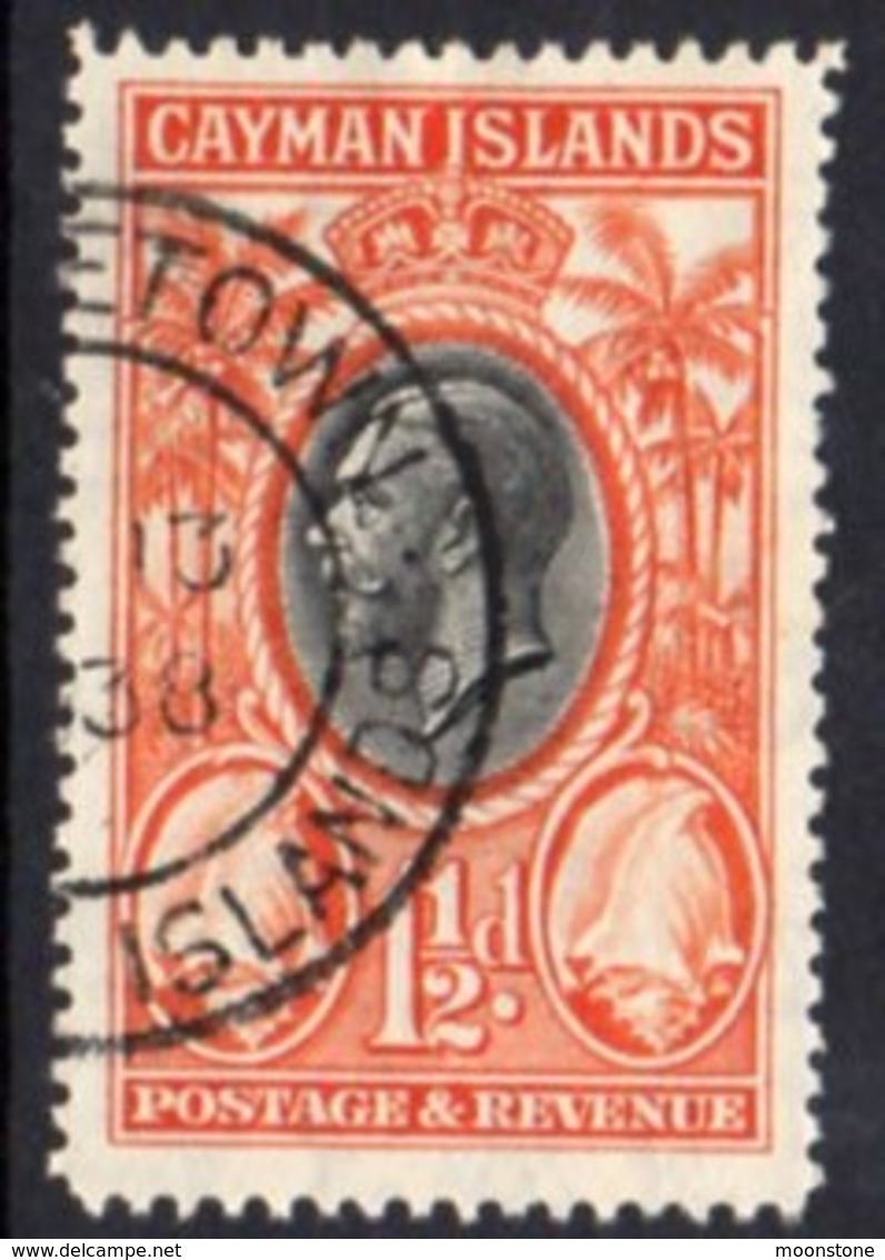 Cayman Islands GV 1935 1½d Value, Conch Shells, Used, SG 99 - Cayman Islands