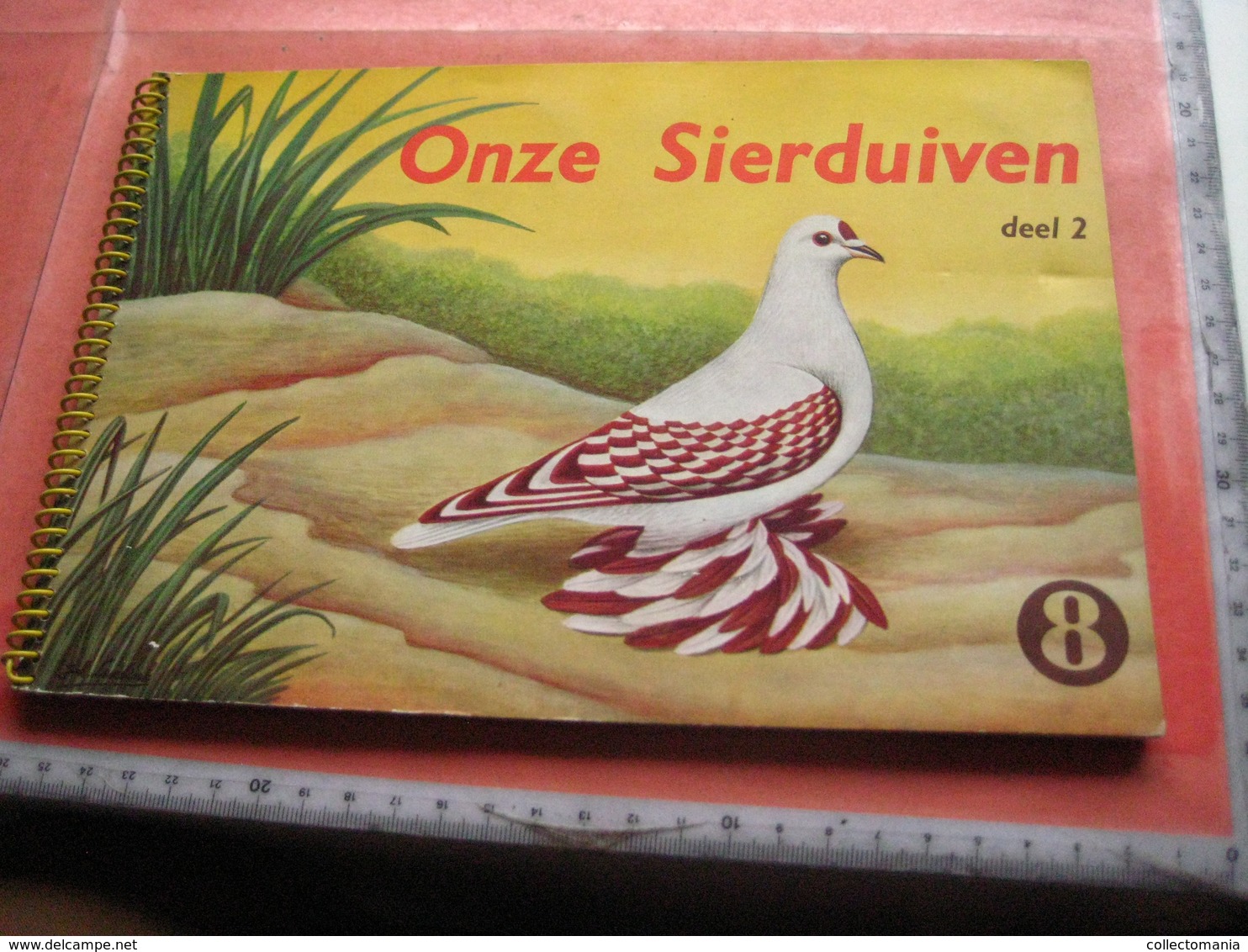 full set complete 24 cards TAUBEN duiven pigeons - 2 ALBUMS Conserven fabriek TAMINIAUX - ELST Hollandse Tuimelaar e.a.