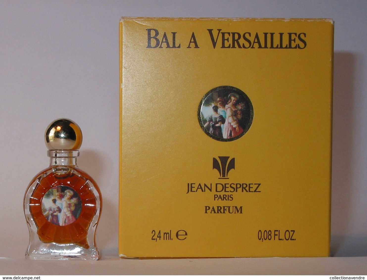 Jean DESPREZ : Bal à Versailles, Parfum, 2,4 Ml, Parfait état - Miniatures Femmes (avec Boite)