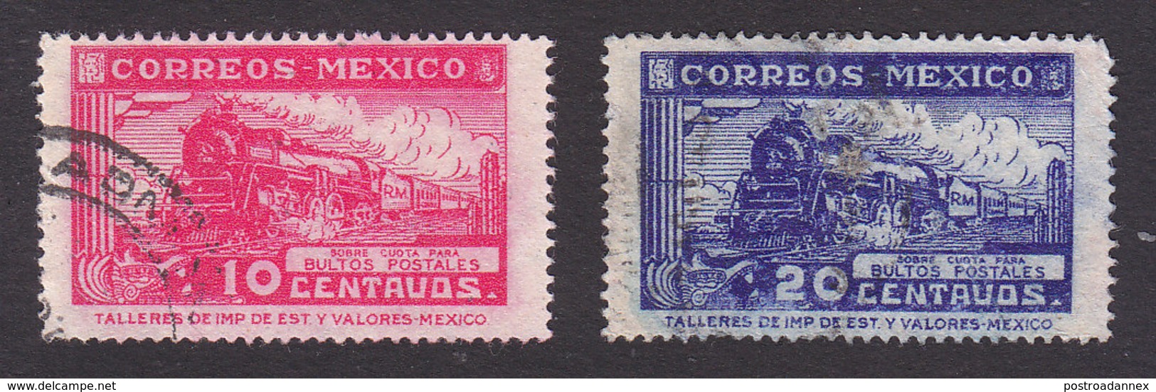 Mexico, Scott #Q1-Q2, Used, Train, Issued 1941 - Mexico