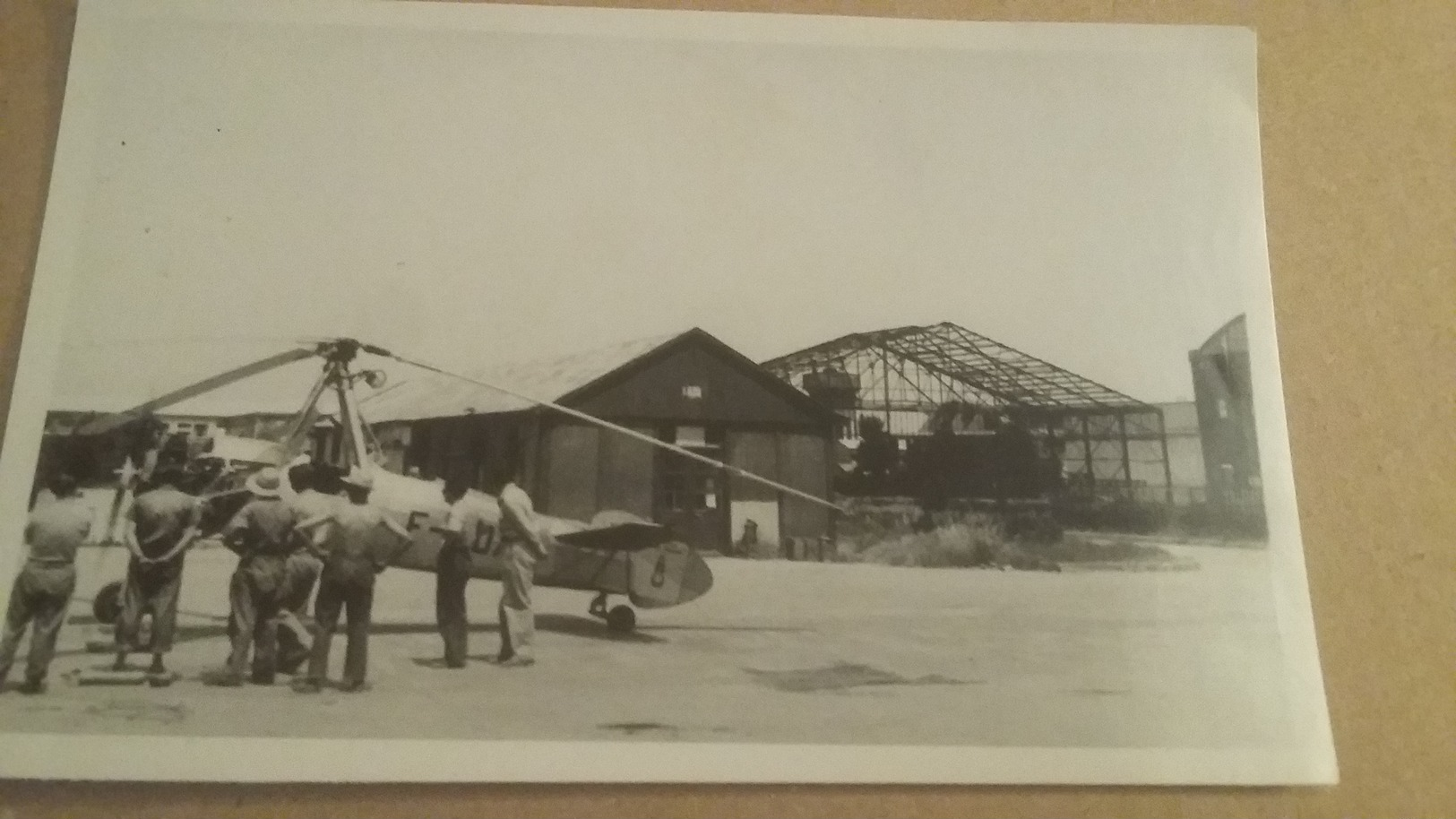 Phography Airplane : Ancienne  Photo D'un Autogyre ( Ancetre De L'helicoptère ) 9 X 14 Cm - Aviation