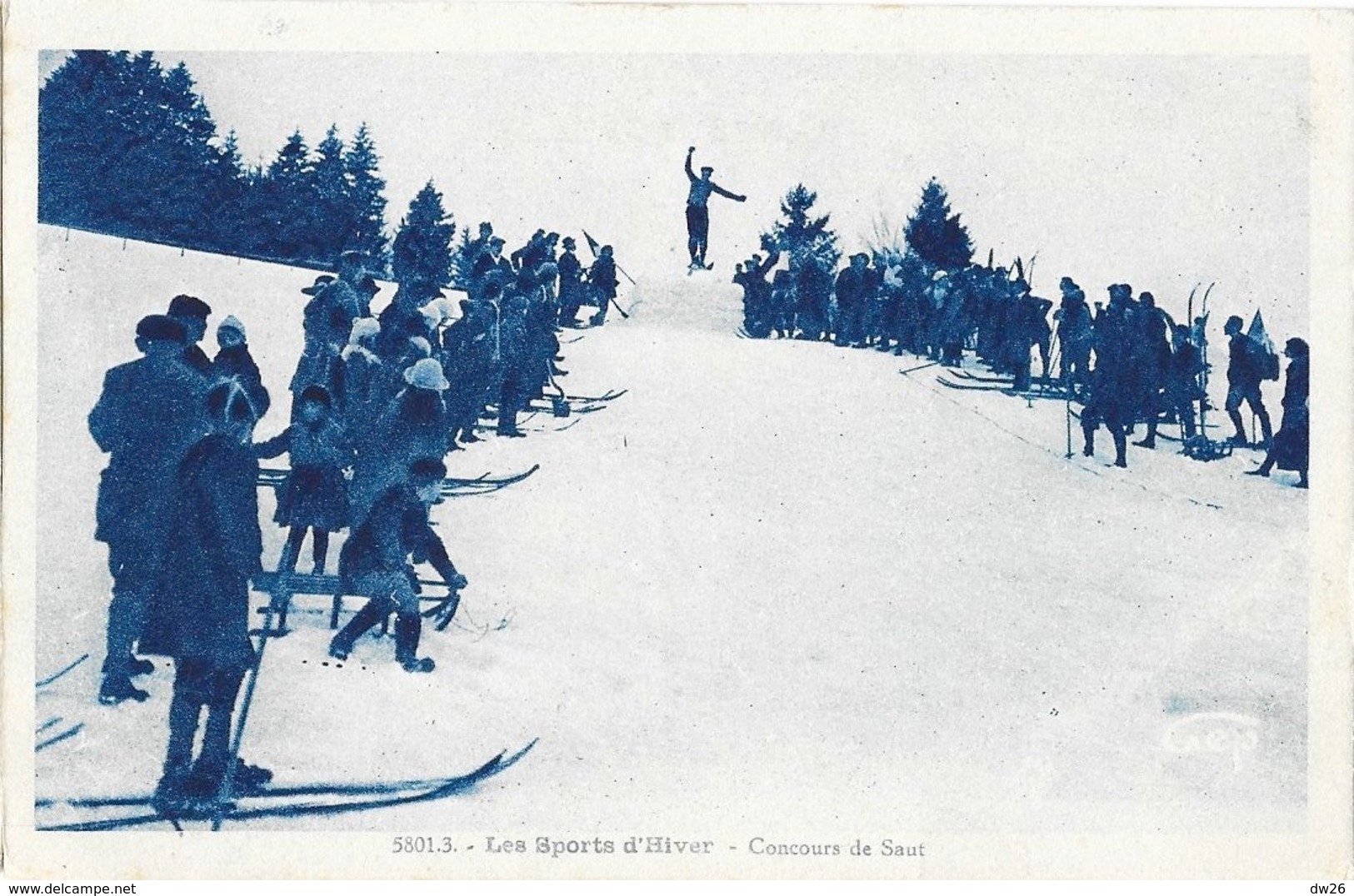 Les Sports D'Hiver - Concourt De Saut En Ski - Carte GEP Cyan N° 5801.3 - Sports D'hiver