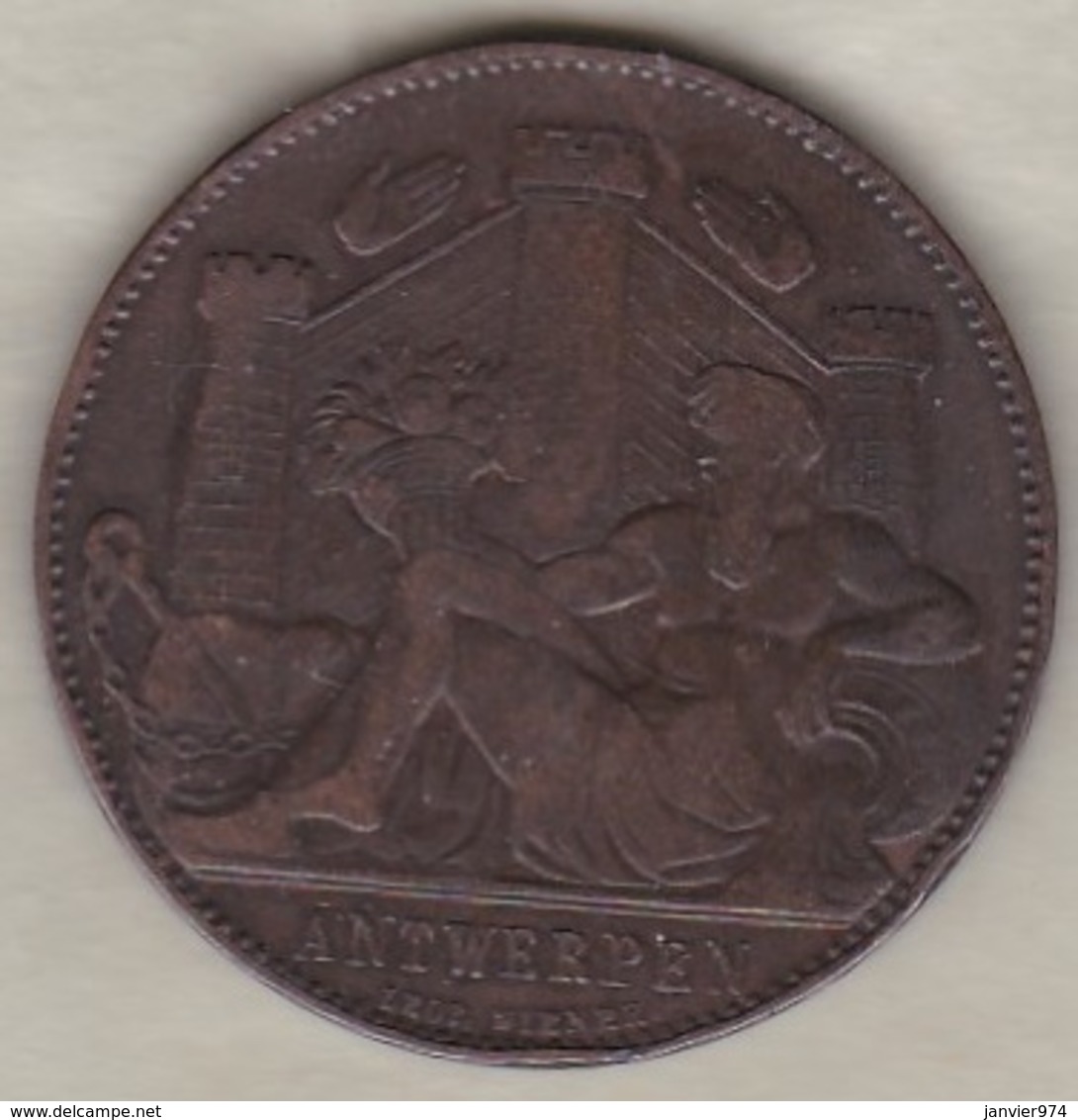 Medaille EXPOSITION UNIVERSELLE D'ANVERS 1885 ANTWERPEN, Par Wiener - Andere & Zonder Classificatie