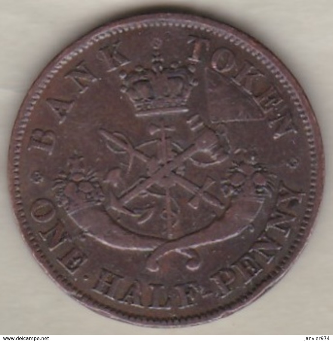 Bank Of Upper Canada, One Half Penny 1852 - Canada