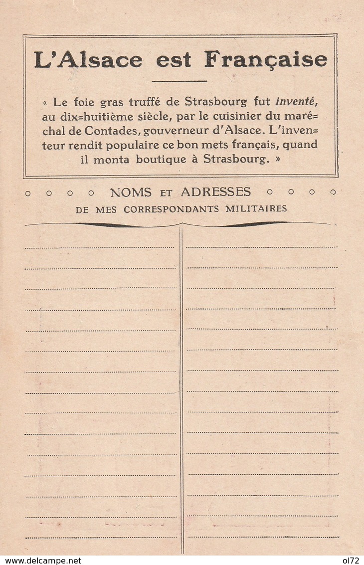 CPA - Illustrateurs - L'Alsace Est Française - Pierre Vincent - Carte Publicitaire - Vincent P.