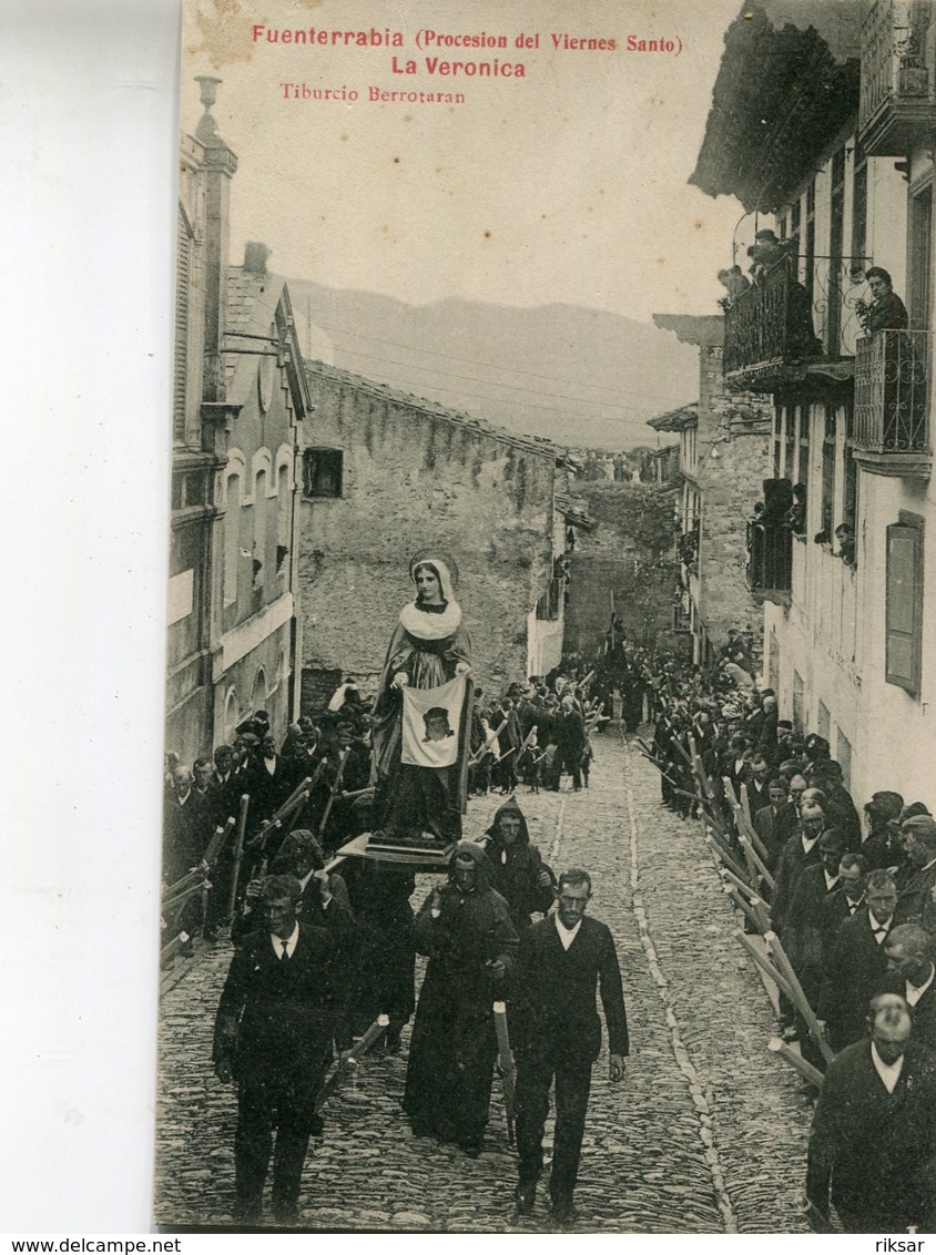 ESPAGNE(FUENTERRABIA) PROCESSION - Autres & Non Classés