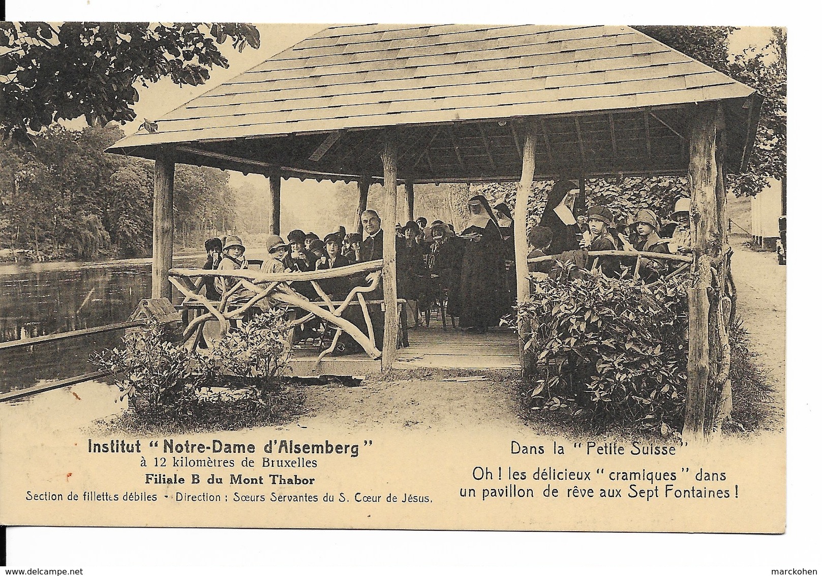 Beersel-Alsemberg (1652) : Institut Notre-Dame - Les Délicieux "cramiques" Du Pavillon Des Sept Fontaines. CPA Animée. - Beersel