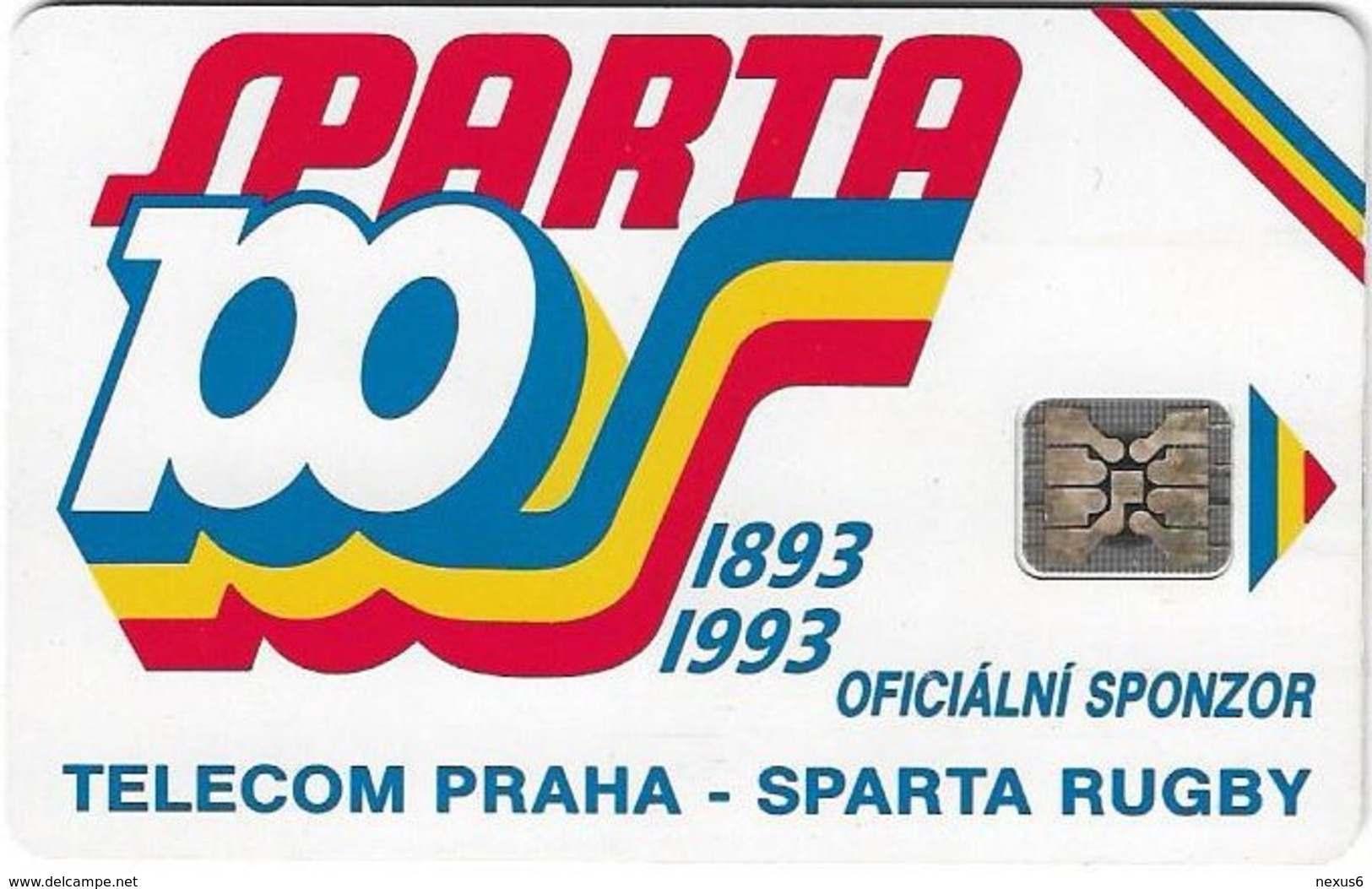 Czechoslovakia - CSFR - Sparta Praha Rugby - 1992, SC4, No. CN, 100Units, 100.000ex, Used - Tschechoslowakei