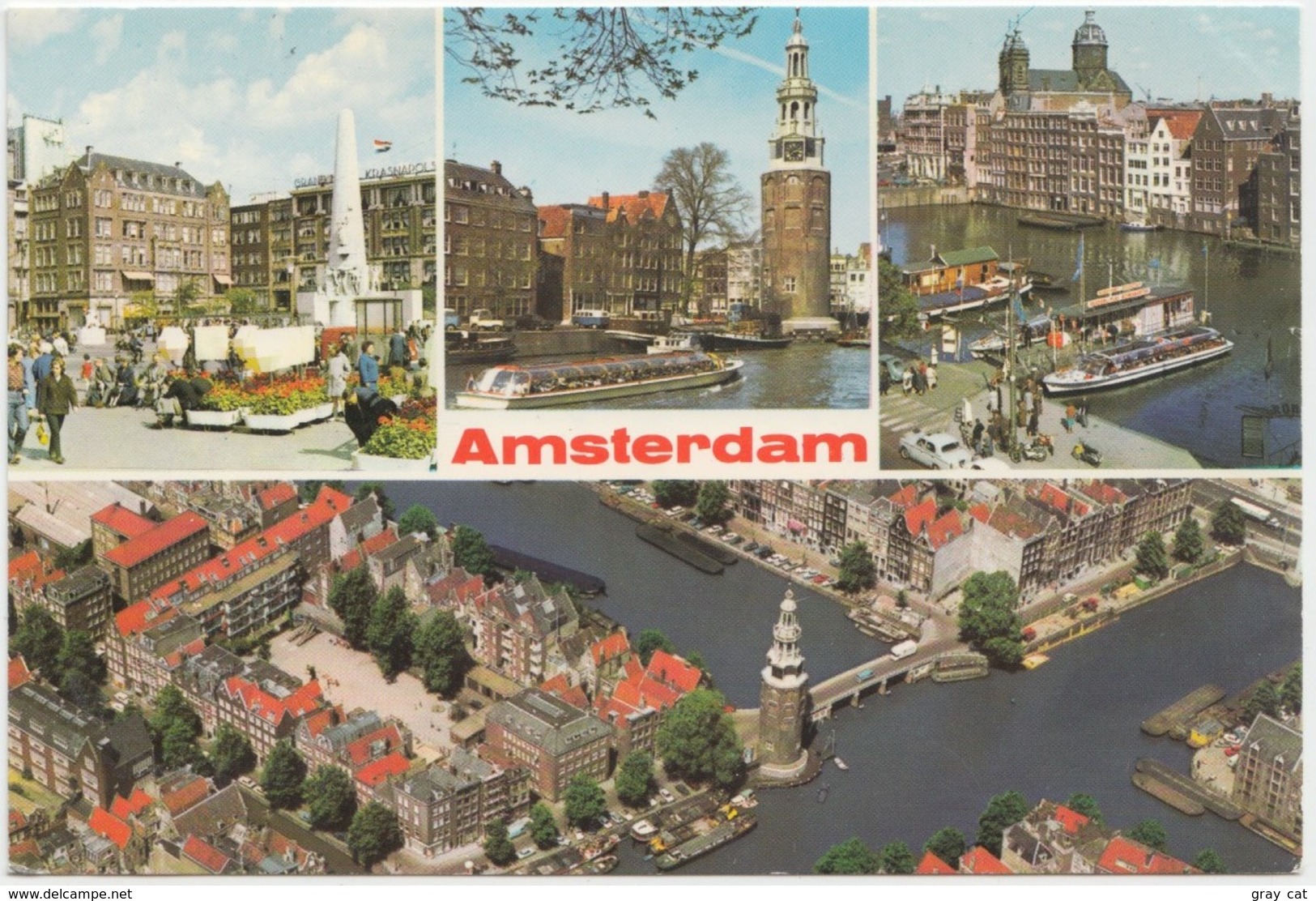 Amsterdam, Netherlands, Multi View, Used Postcard [21987] - Amsterdam